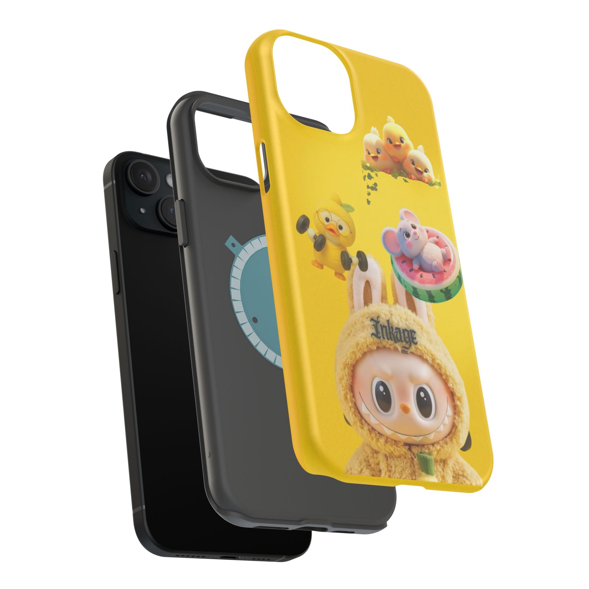 Yellow Cutie Labubu Magnetic Phone Cases (Animation)