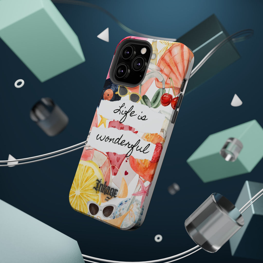 "Life is Wonderful" Quote Magnetic Phone Cases