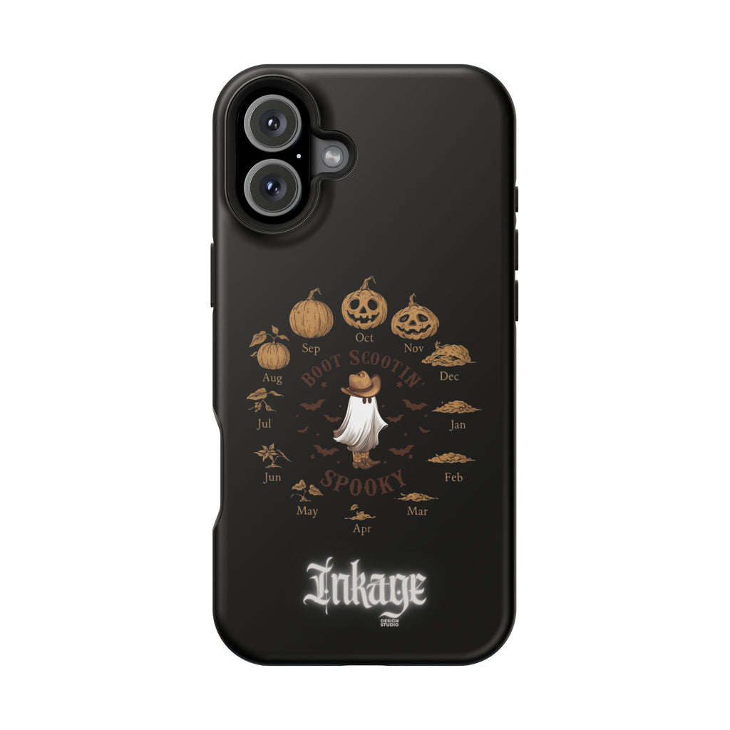 Spooky Boot Halloween Pumpkin Magnetic Phone Case (Season)