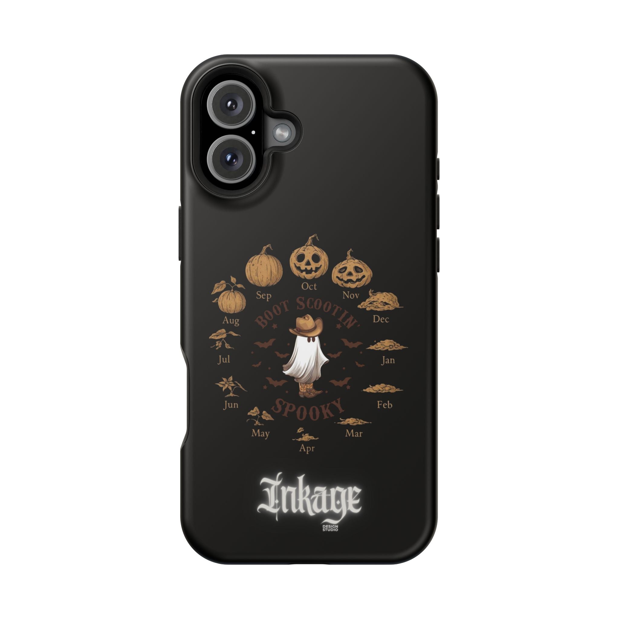 Spooky Boot Halloween Pumpkin Magnetic Phone Case (Season)