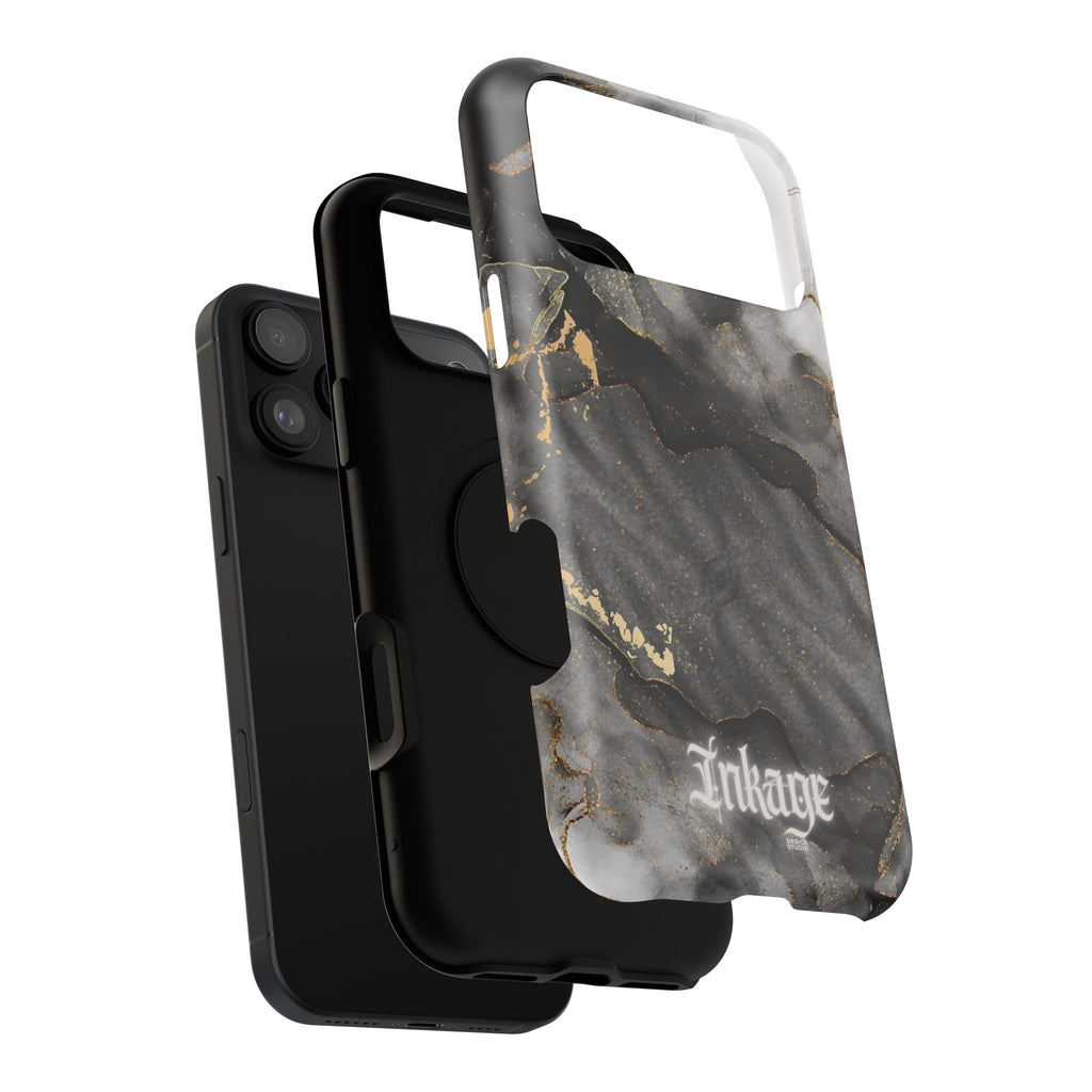 White Noir Marble Gold Foil Magnetic Phone Cases