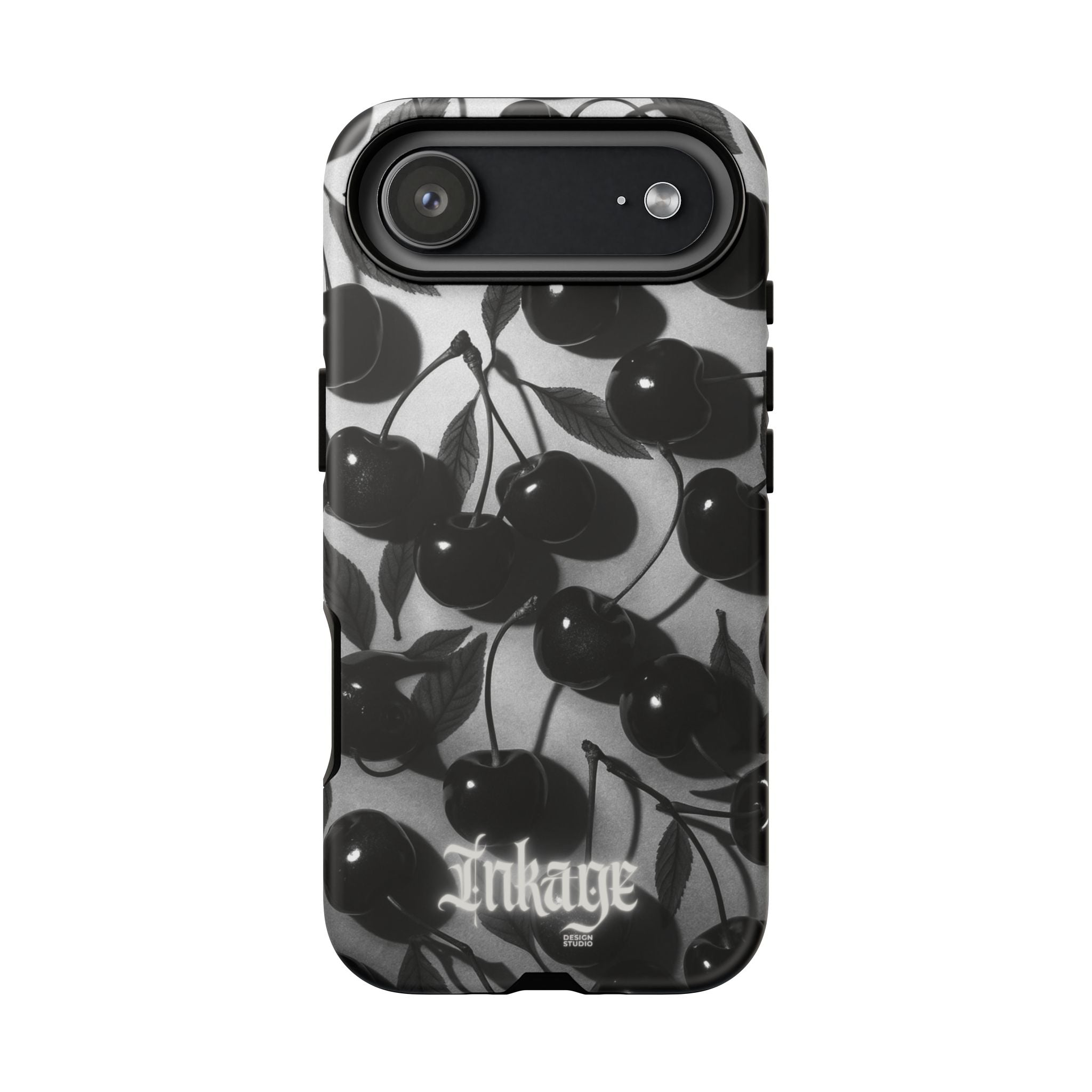 Black Cherry Print Tough Phone Cases (Minimal)