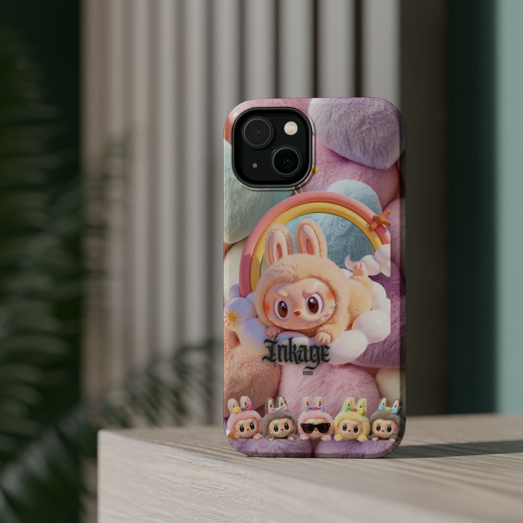 Pastel Rainbow Labubu Magnetic Phone Cases (Animation)