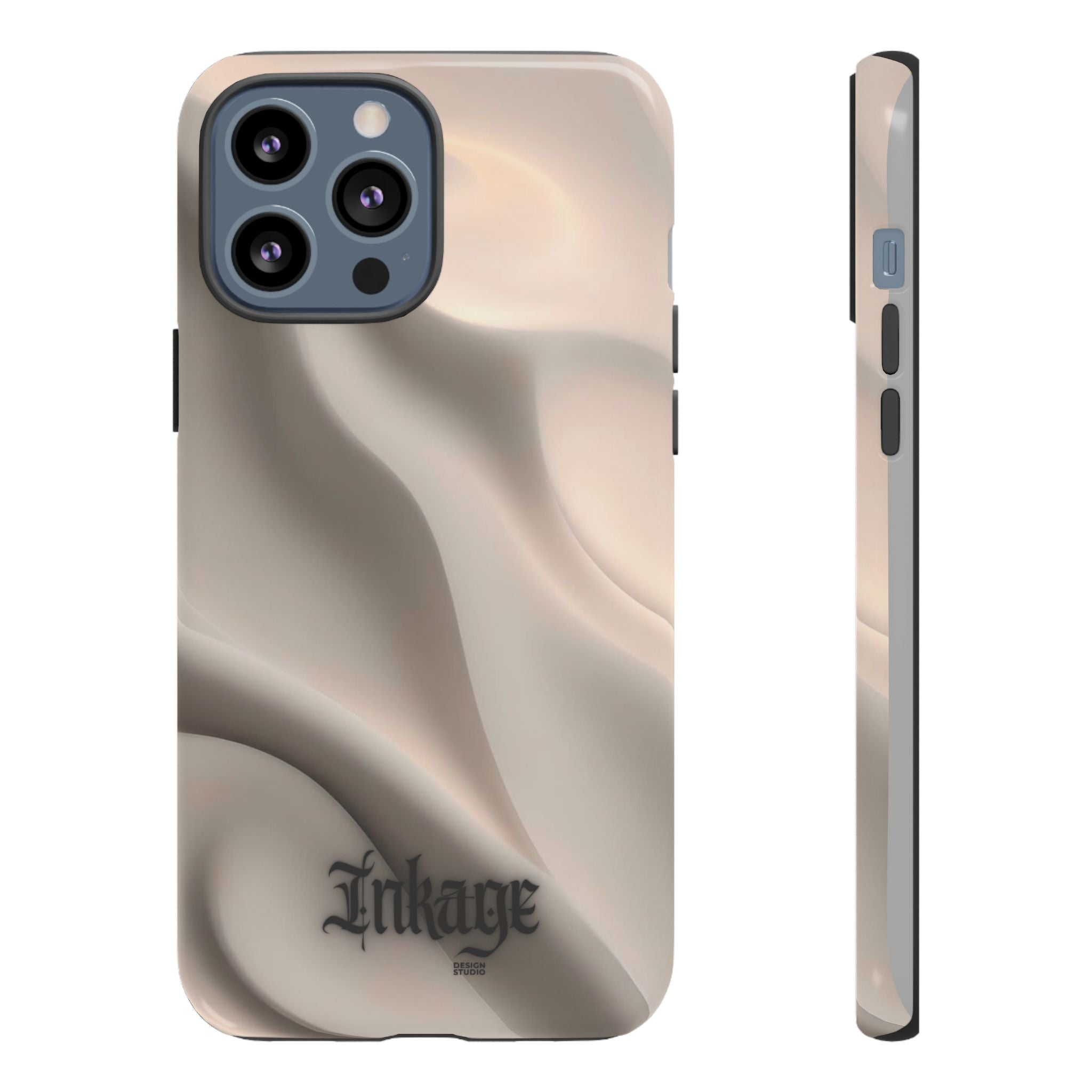 Beige Wavy Flow Tough Phone Case (Minimal)
