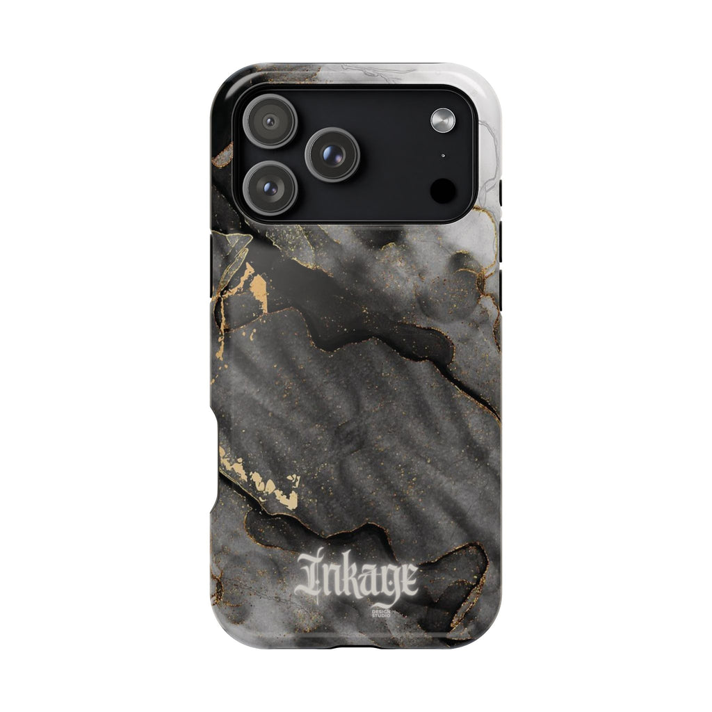 White Noir Marble Gold Foil Magnetic Phone Cases