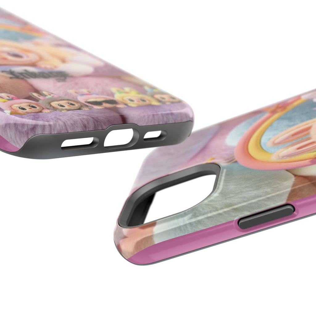 Pastel Rainbow Labubu Magnetic Phone Cases(Animation)