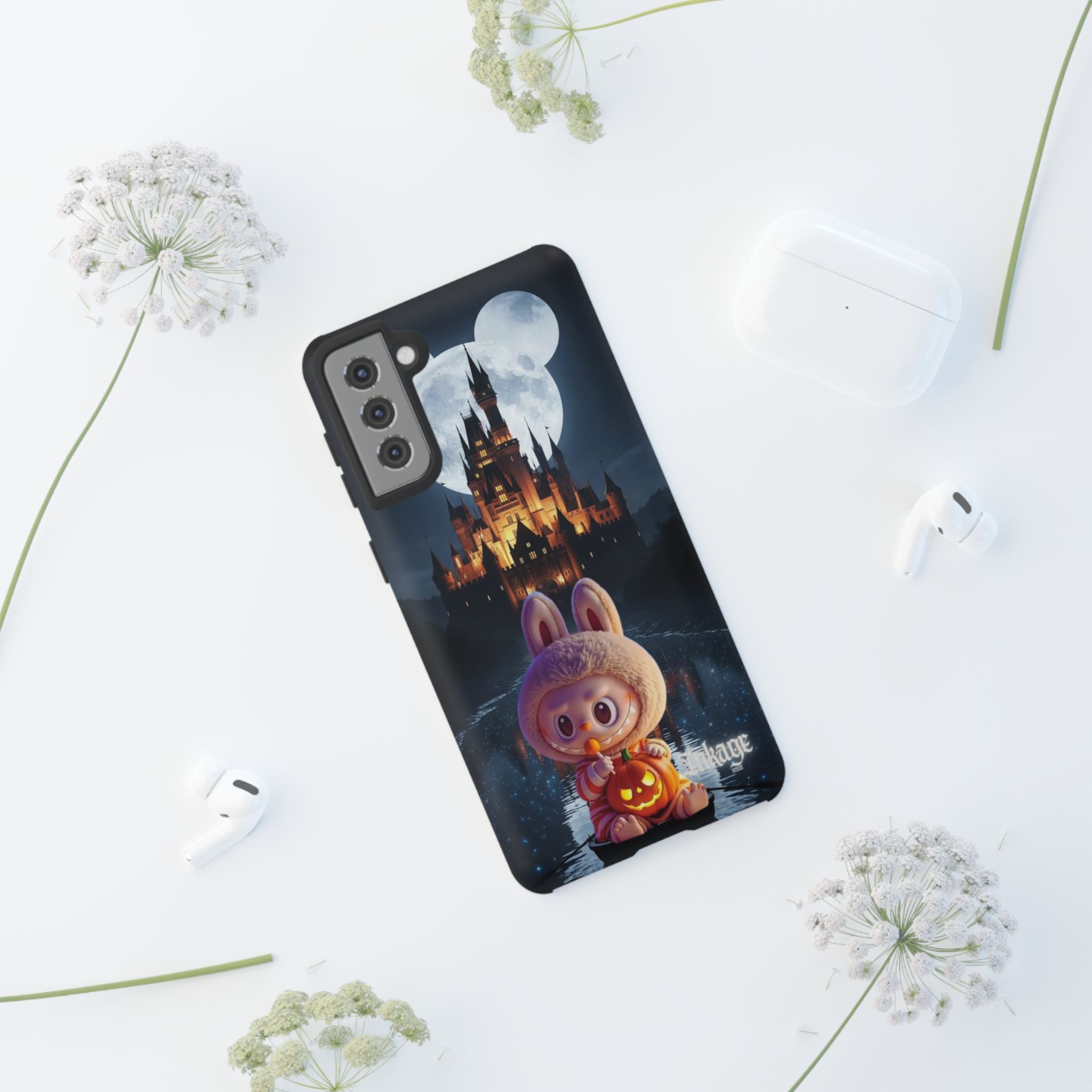 Labubu Halloween On Disney Boat Tough Phone Cases (Season, Animation)