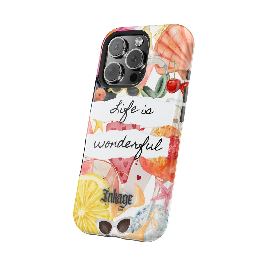 "Life is Wonderful" Quote Magnetic Phone Cases