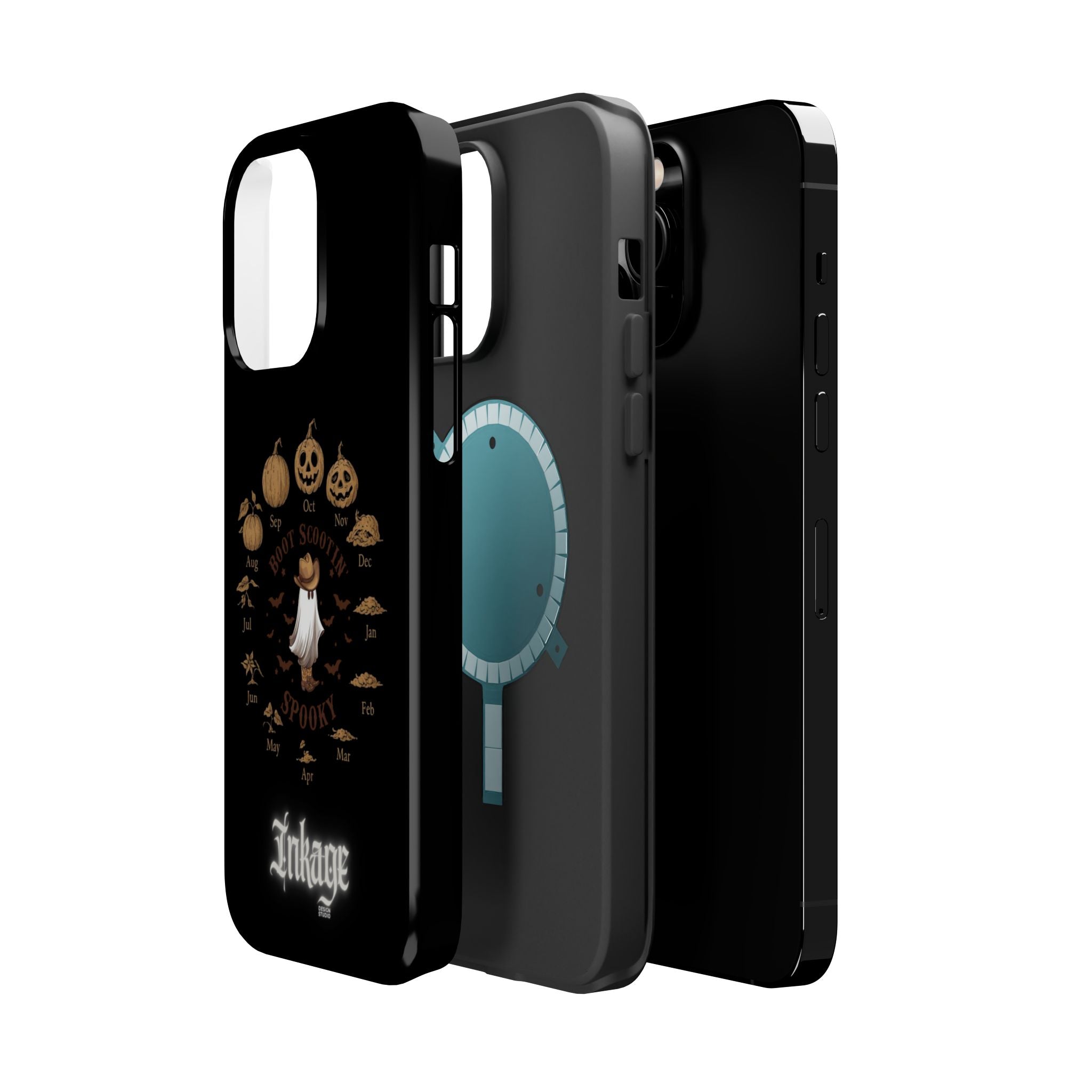 Spooky Boot Halloween Pumpkin Magnetic Phone Case (Season)