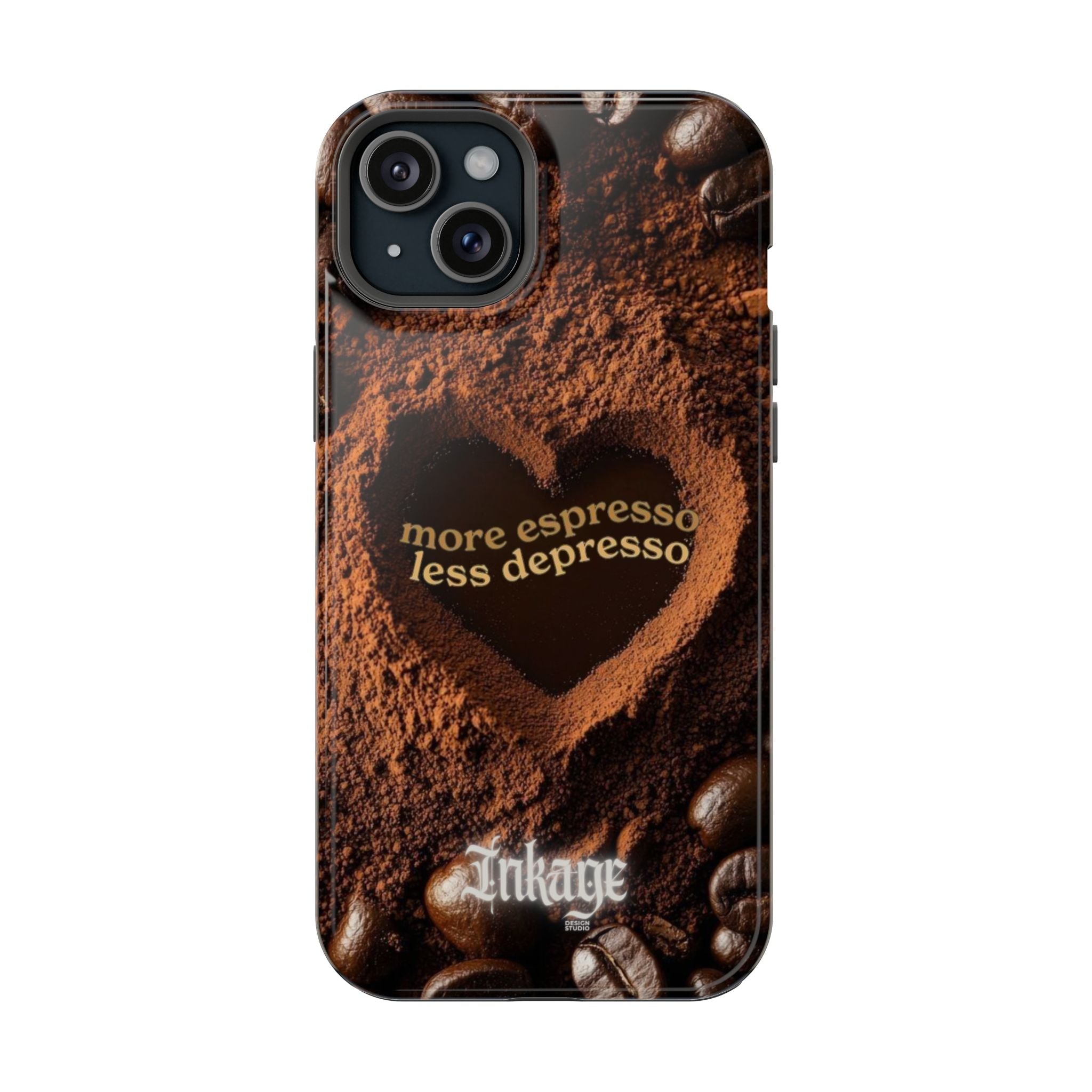 "More Espresso Less Depresso" Quote Magnetic Phone Cases