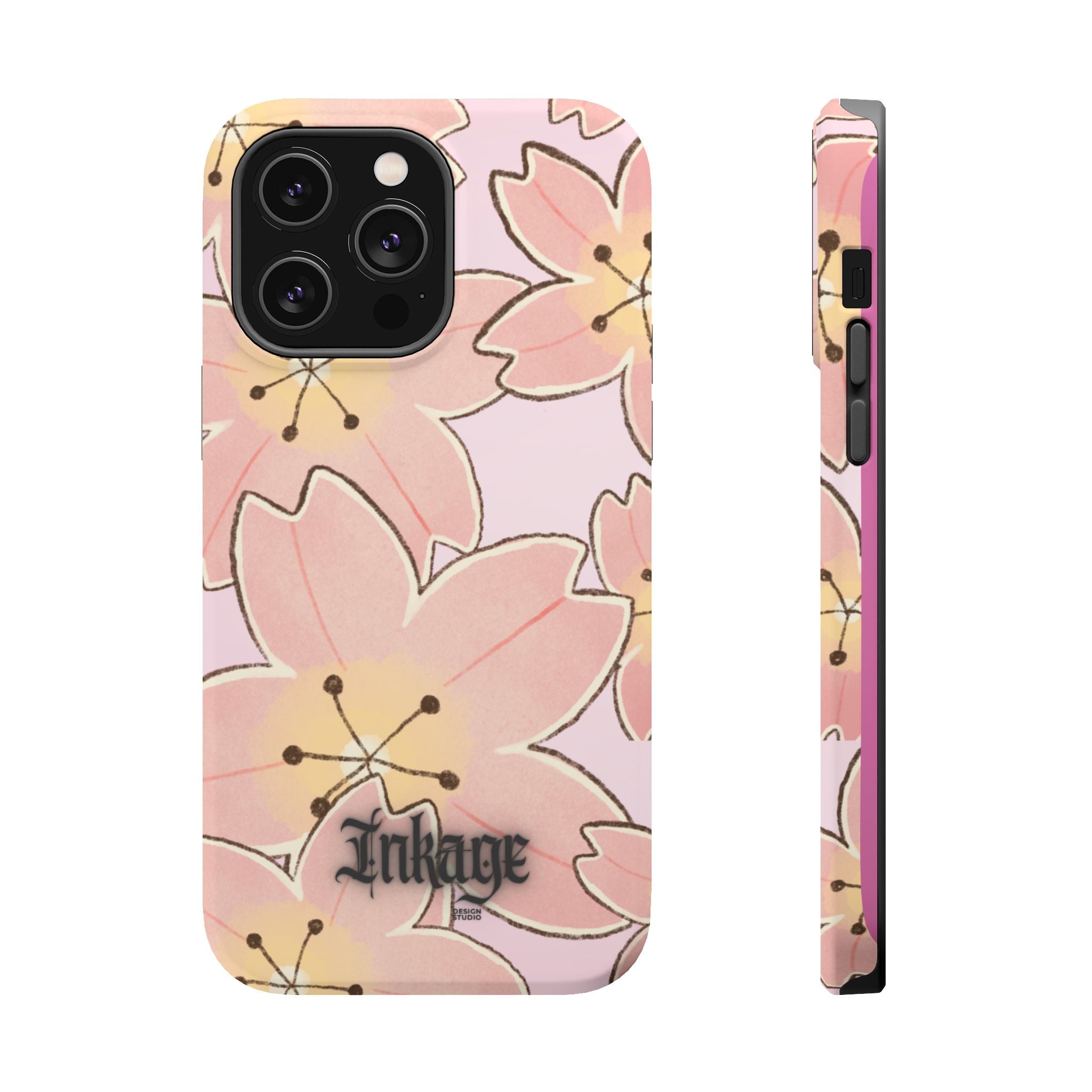Charming Floral Magnetic Phone Case (Minimal)
