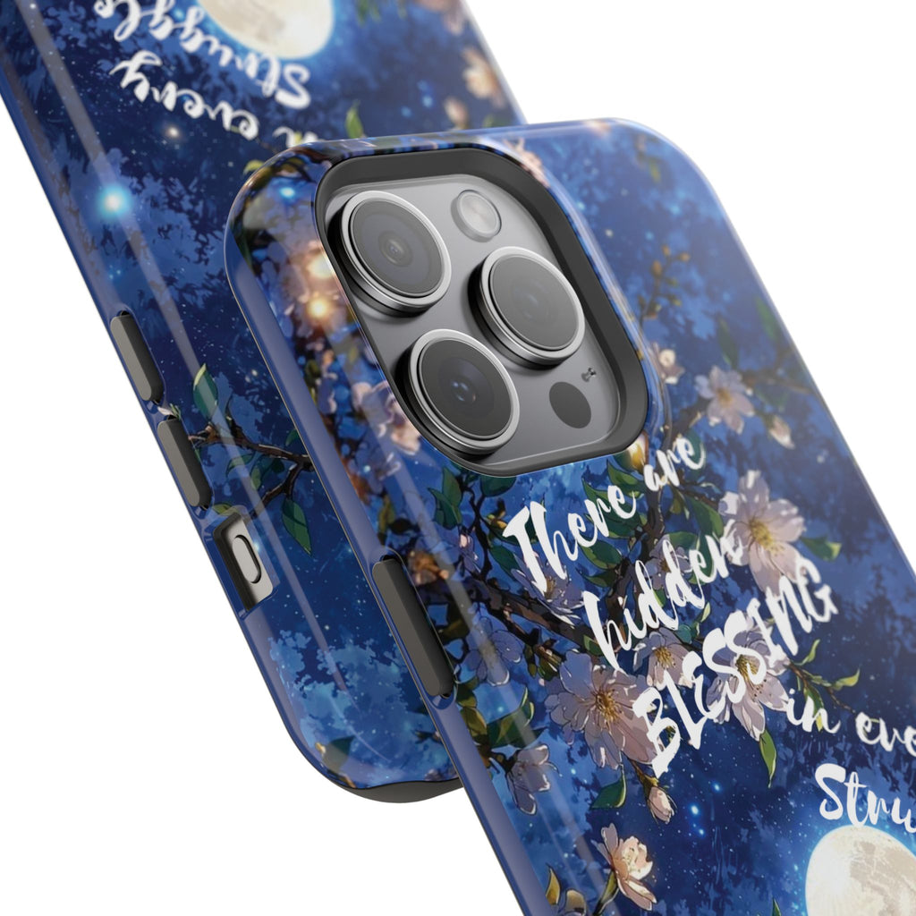 “Moonlit Blessing” Quote Magnetic Phone Cases