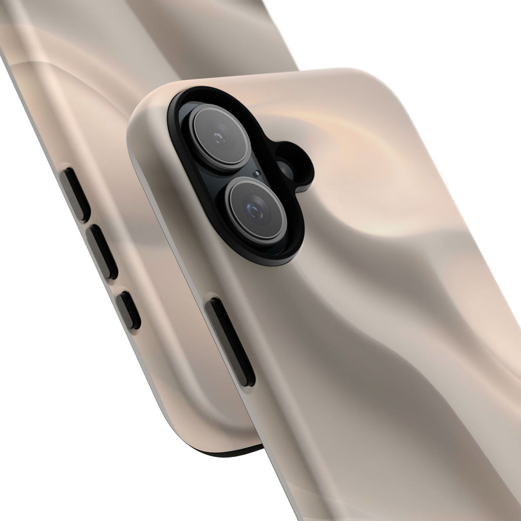 Beige Wavy Flow Tough Phone Case (Minimal)