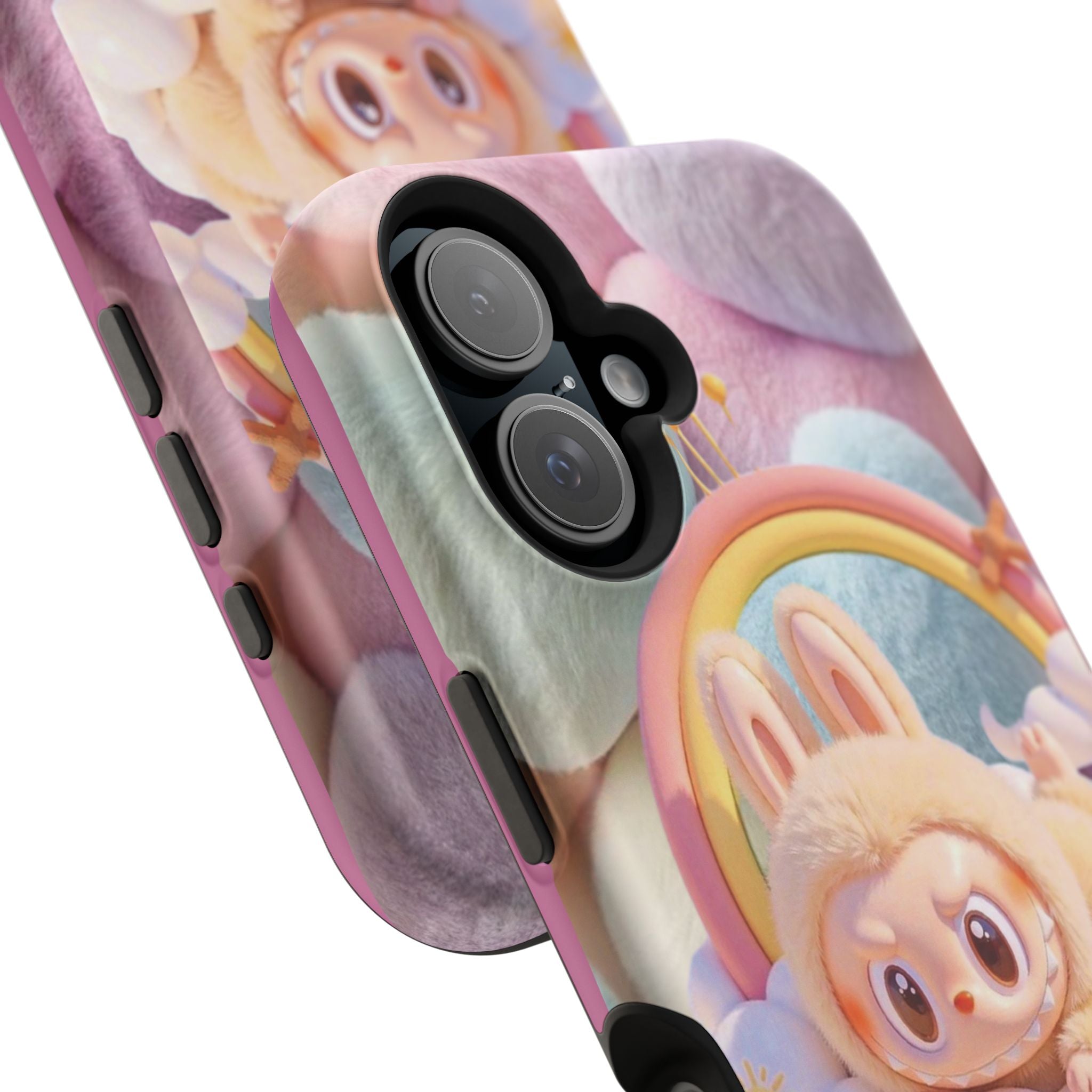 Pastel Rainbow Labubu Magnetic Phone Cases(Animation)