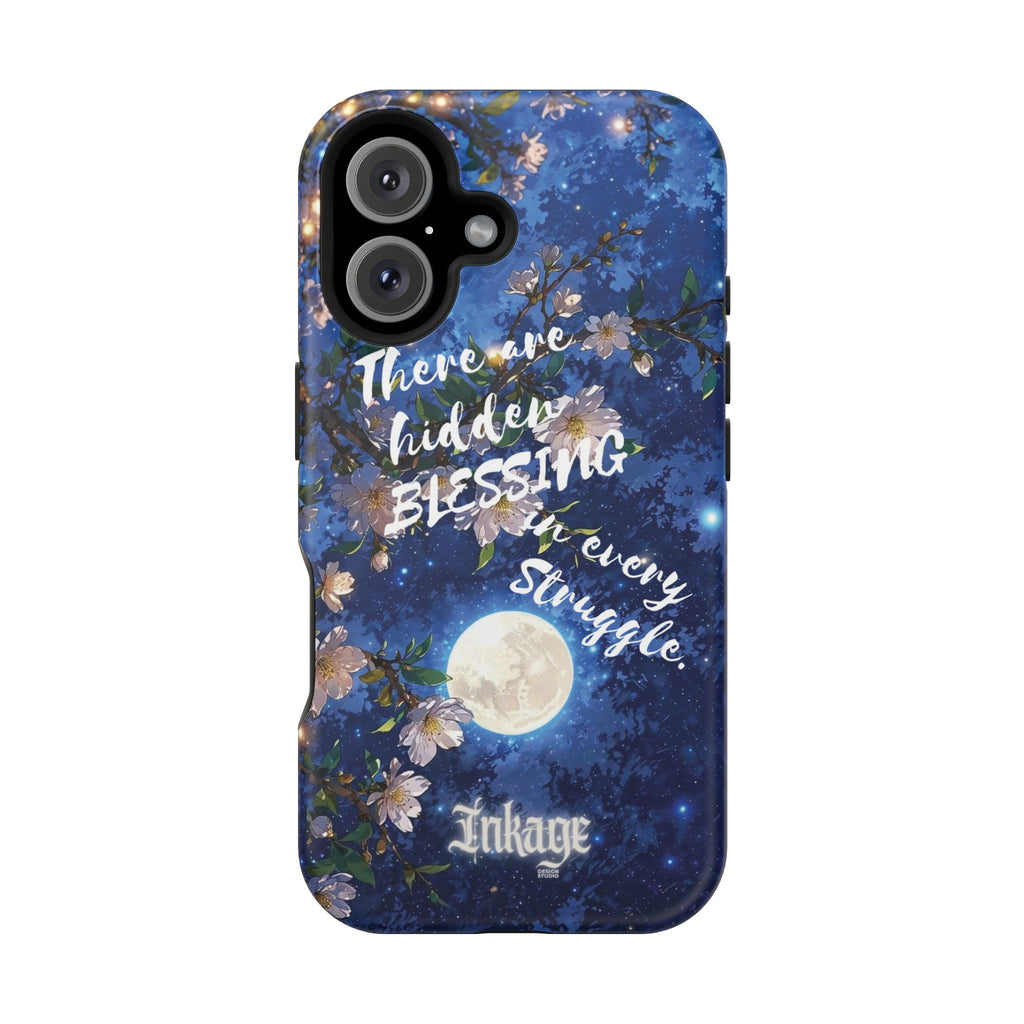 “Moonlit Blessing” Magnetic Phone Cases (Quote)