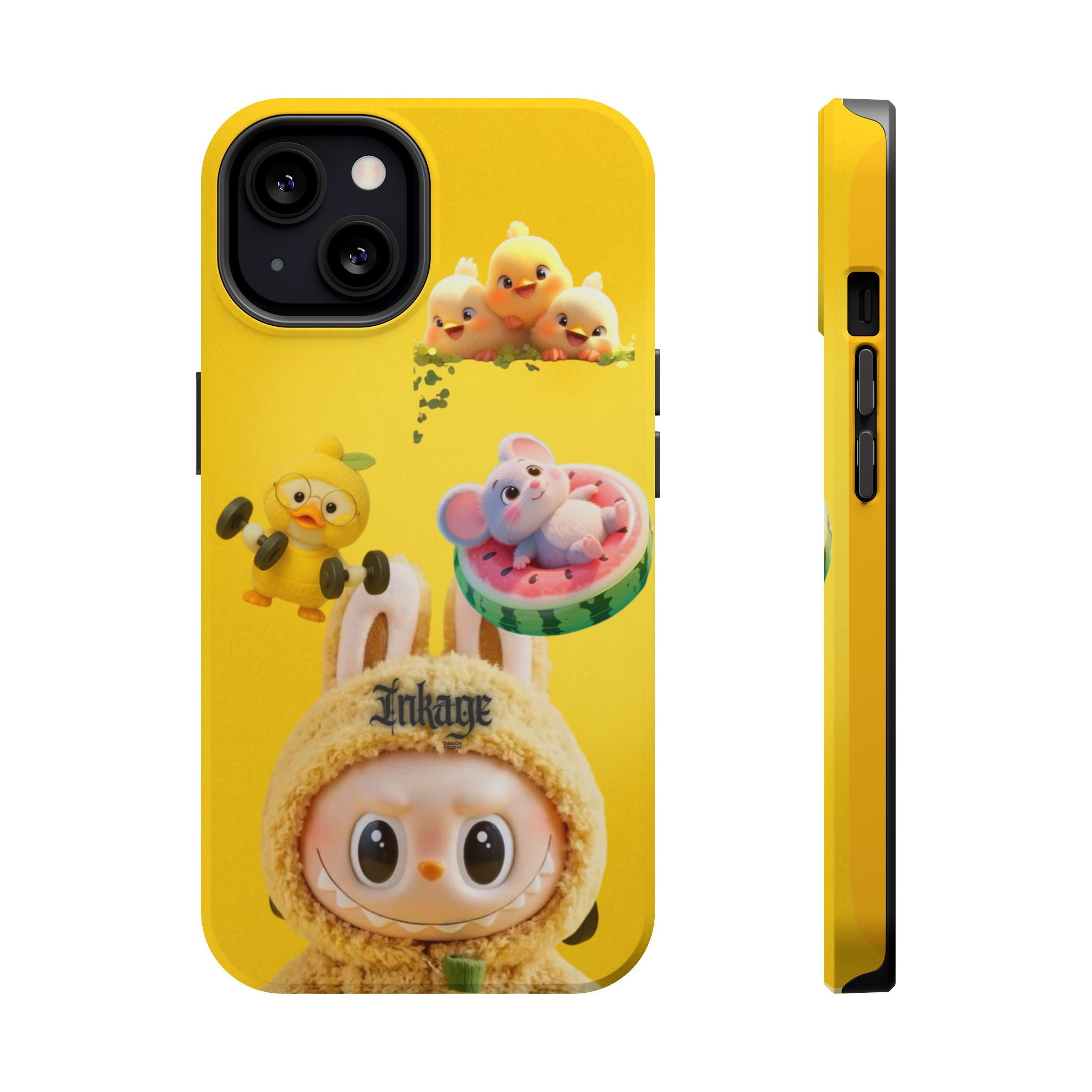 Yellow Cutie Labubu Magnetic Phone Cases (Animation)