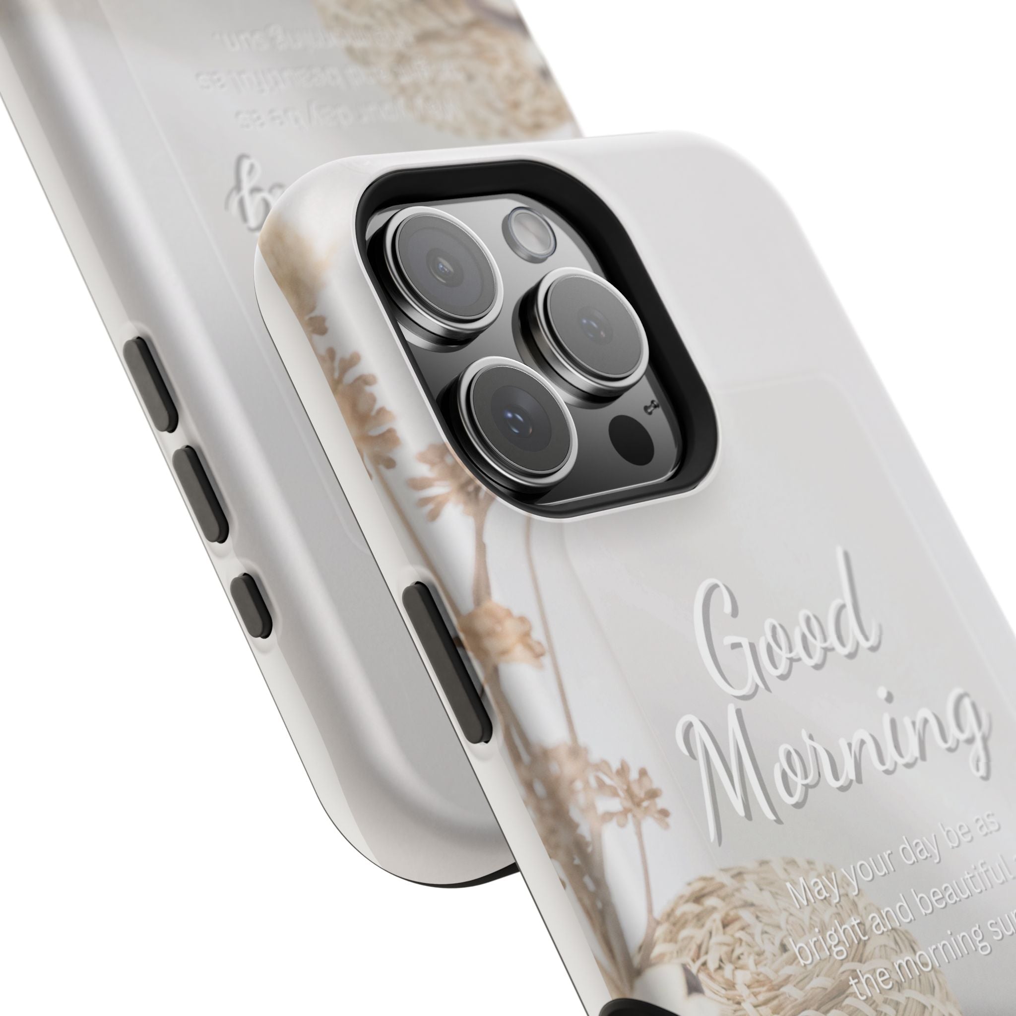"Good Morning" Magnetic Phone Cases (Quote)