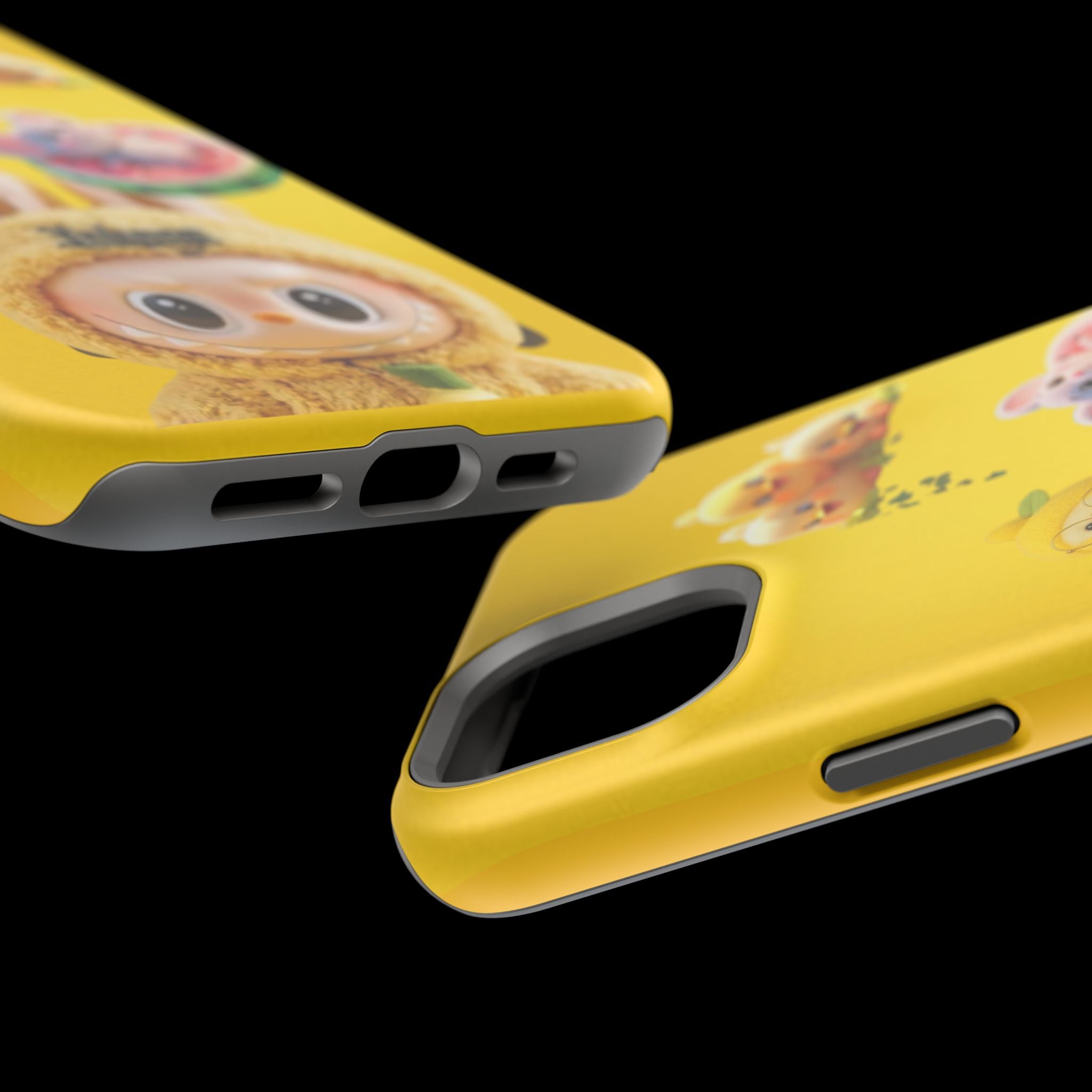 Yellow Cutie Labubu Magnetic Phone Cases (Animation)