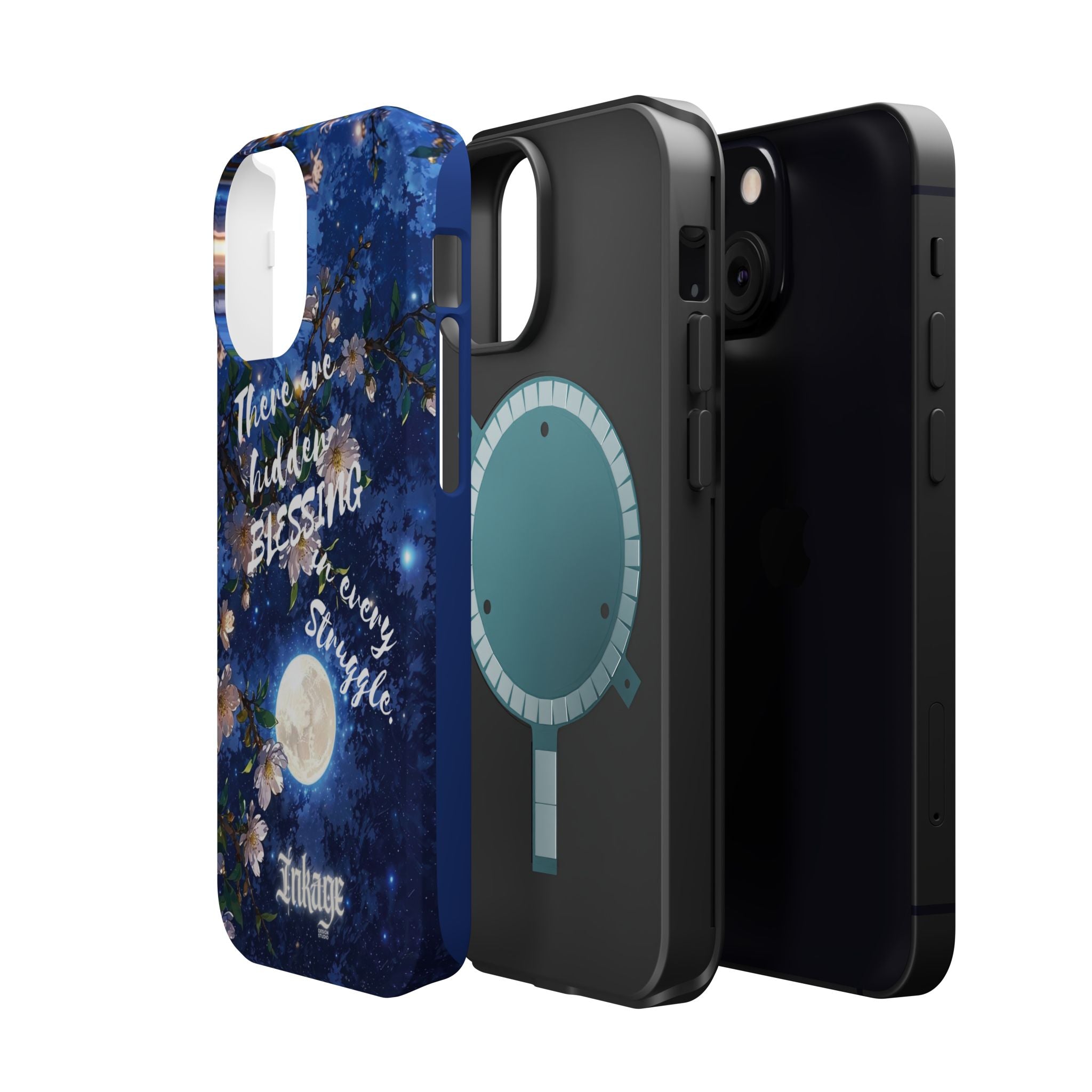 “Moonlit Blessing” Magnetic Phone Cases (Quote)