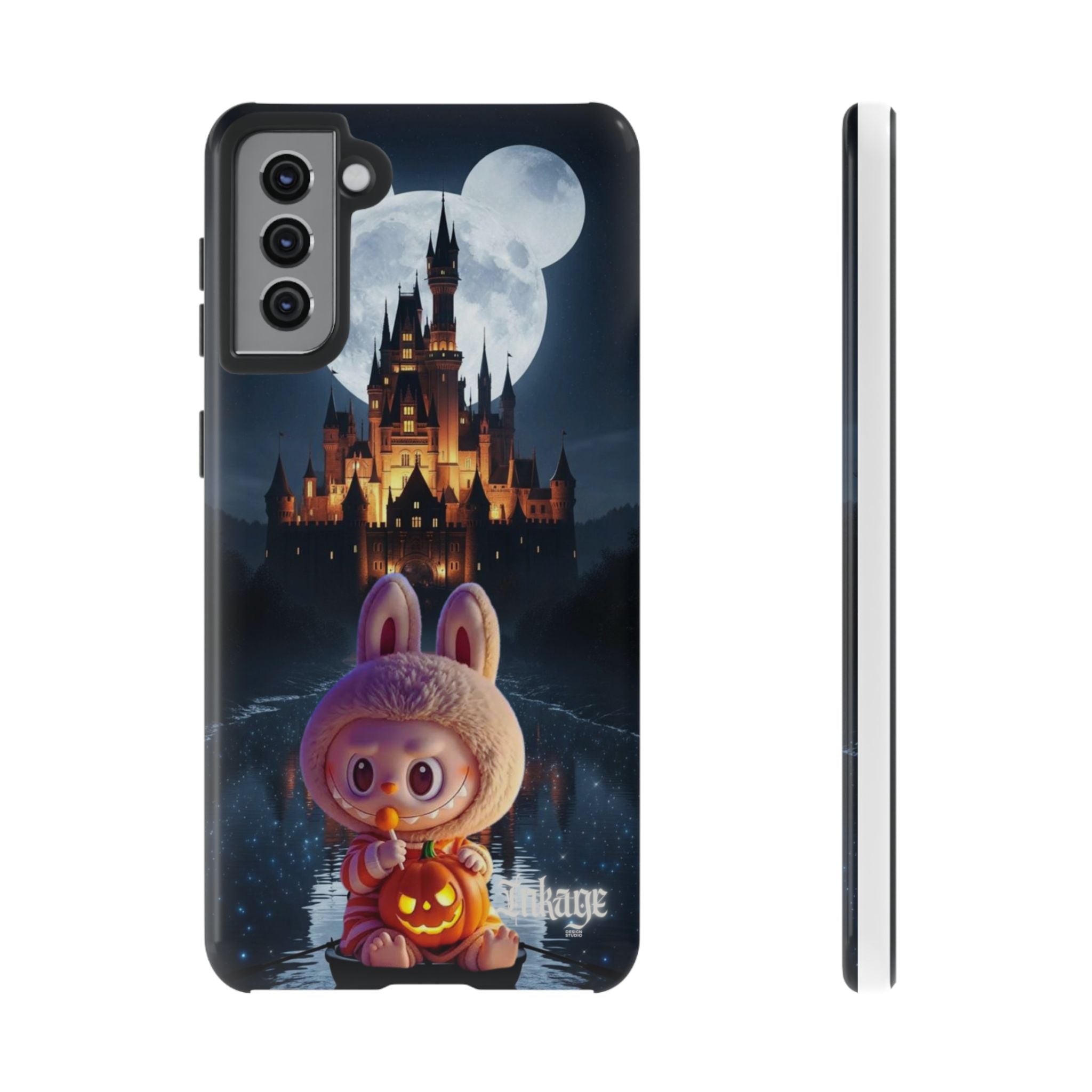 Labubu Halloween On Disney Boat Tough Phone Cases (Season, Animation)