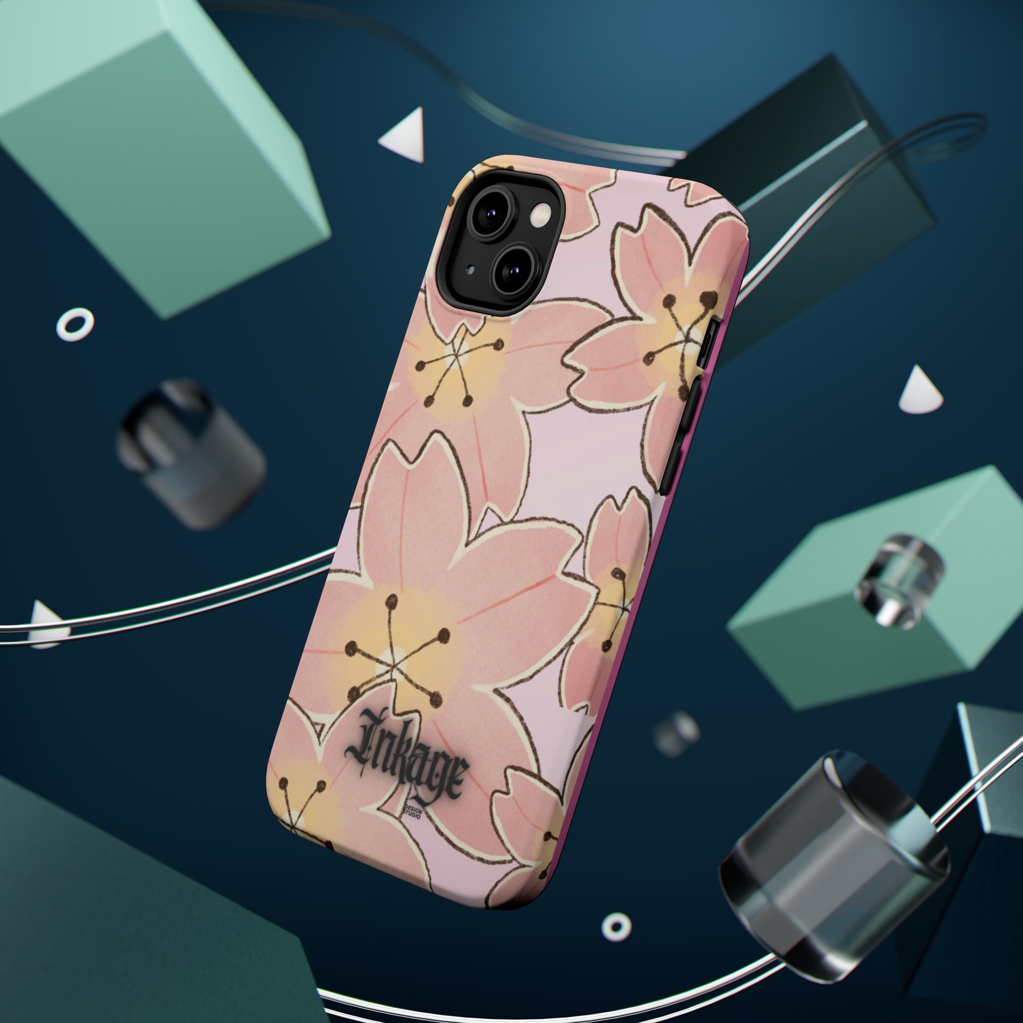 Charming Floral Magnetic Phone Case (Minimal)