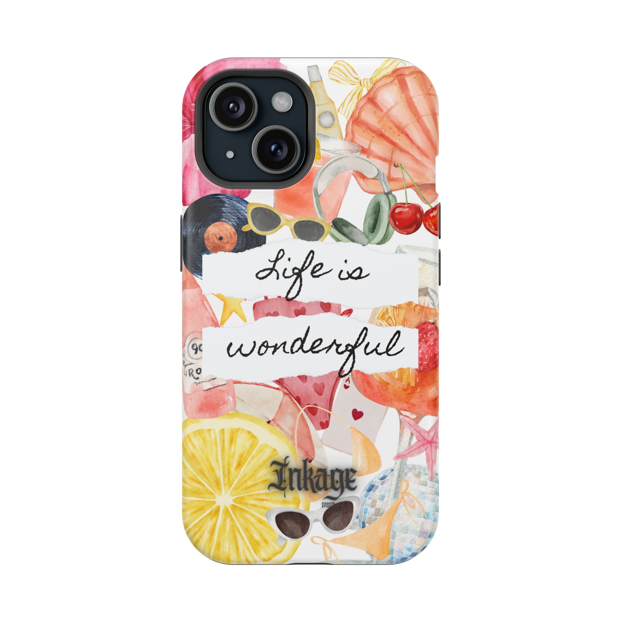 "Life is Wonderful" Quote Magnetic Phone Cases (Quote)