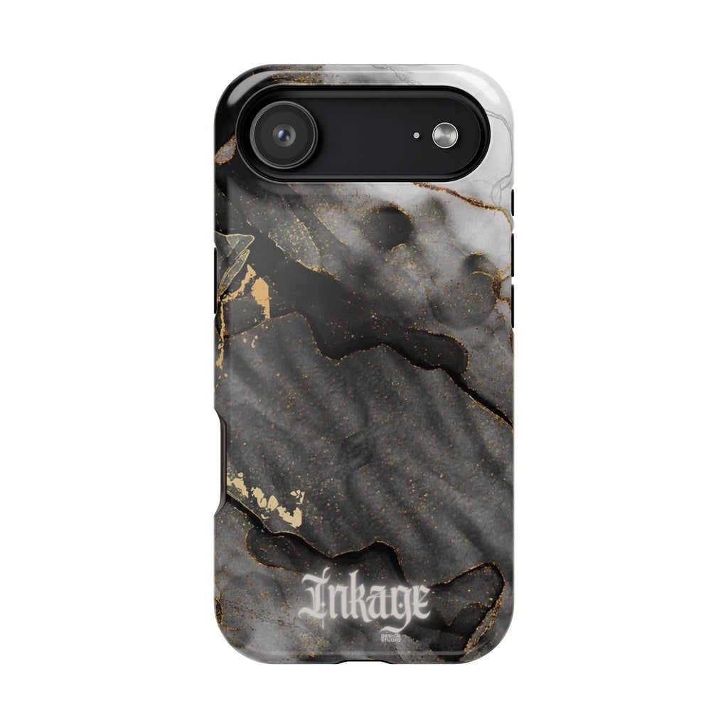 White Noir Marble Gold Foil Magnetic Phone Cases