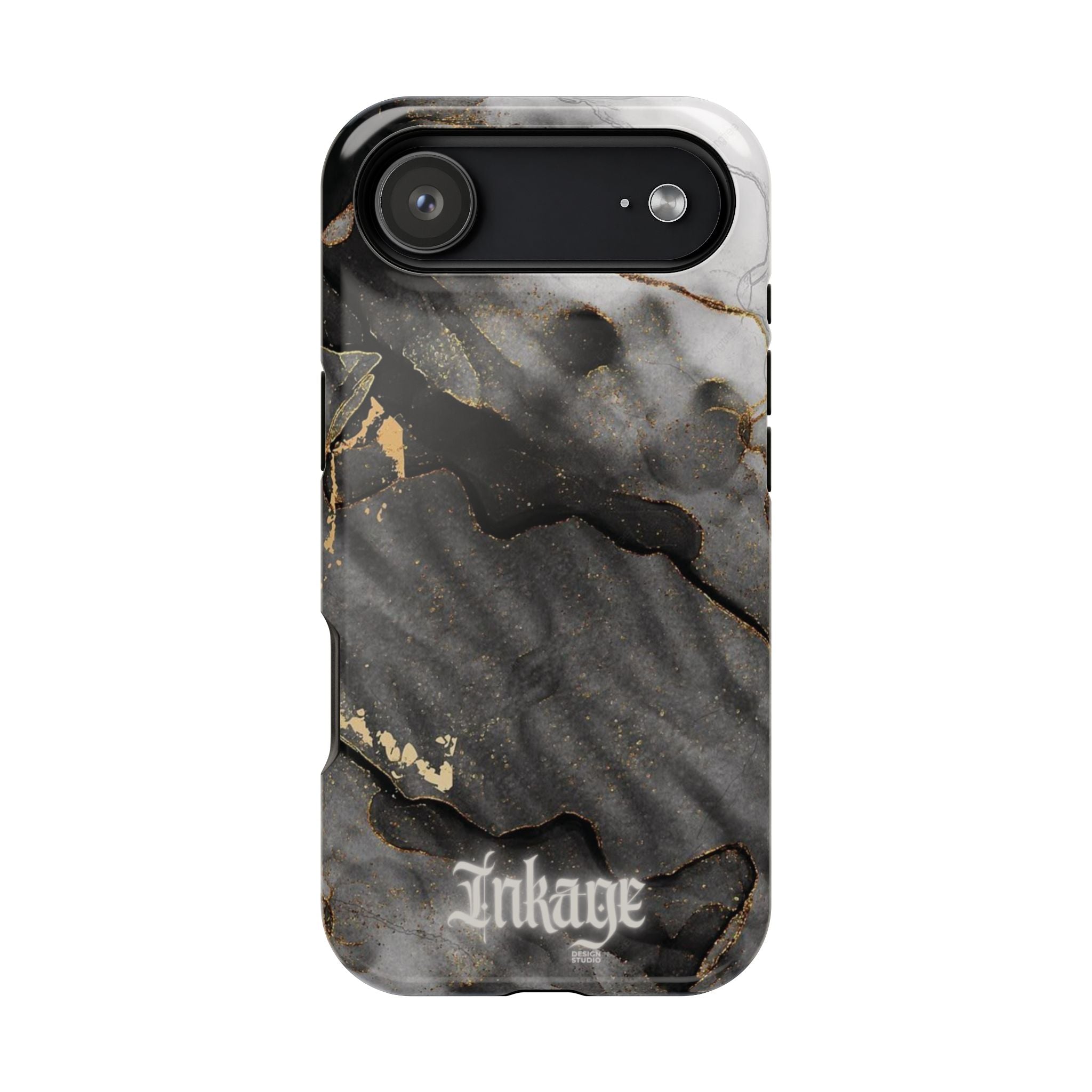 White Noir Marble Gold Foil Magnetic Phone Cases