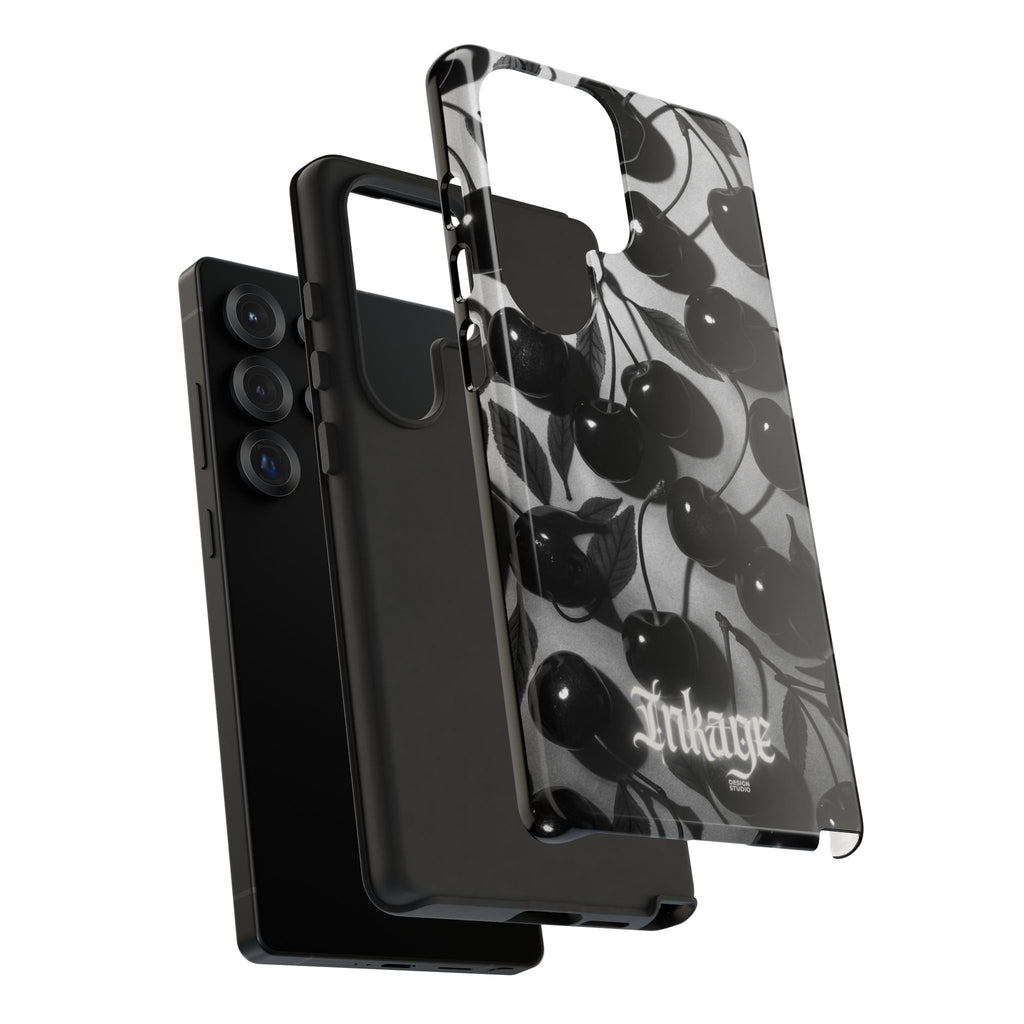 Black Cherry Print Tough Phone Cases (Minimal)