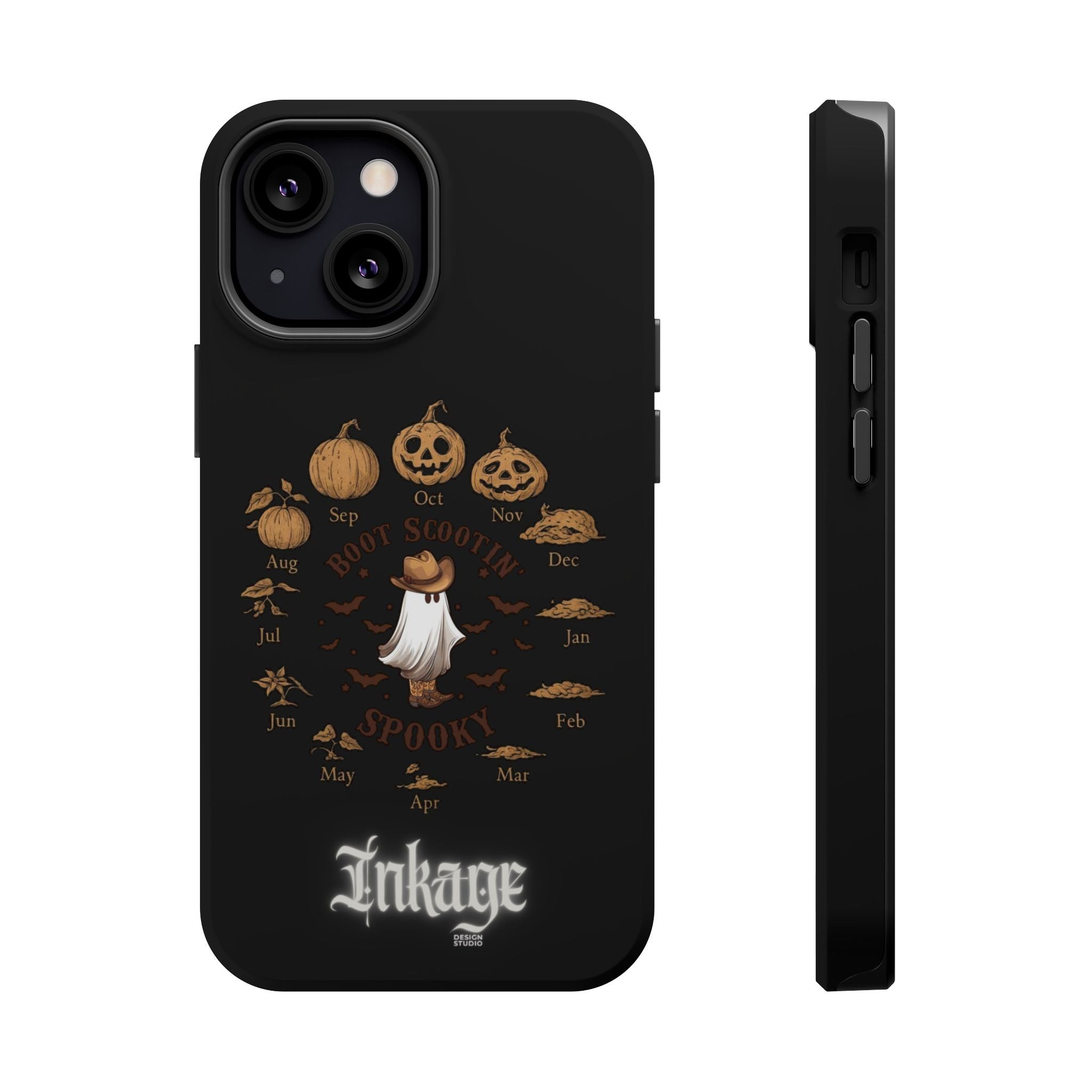 Spooky Boot Halloween Pumpkin Magnetic Phone Case (Season)