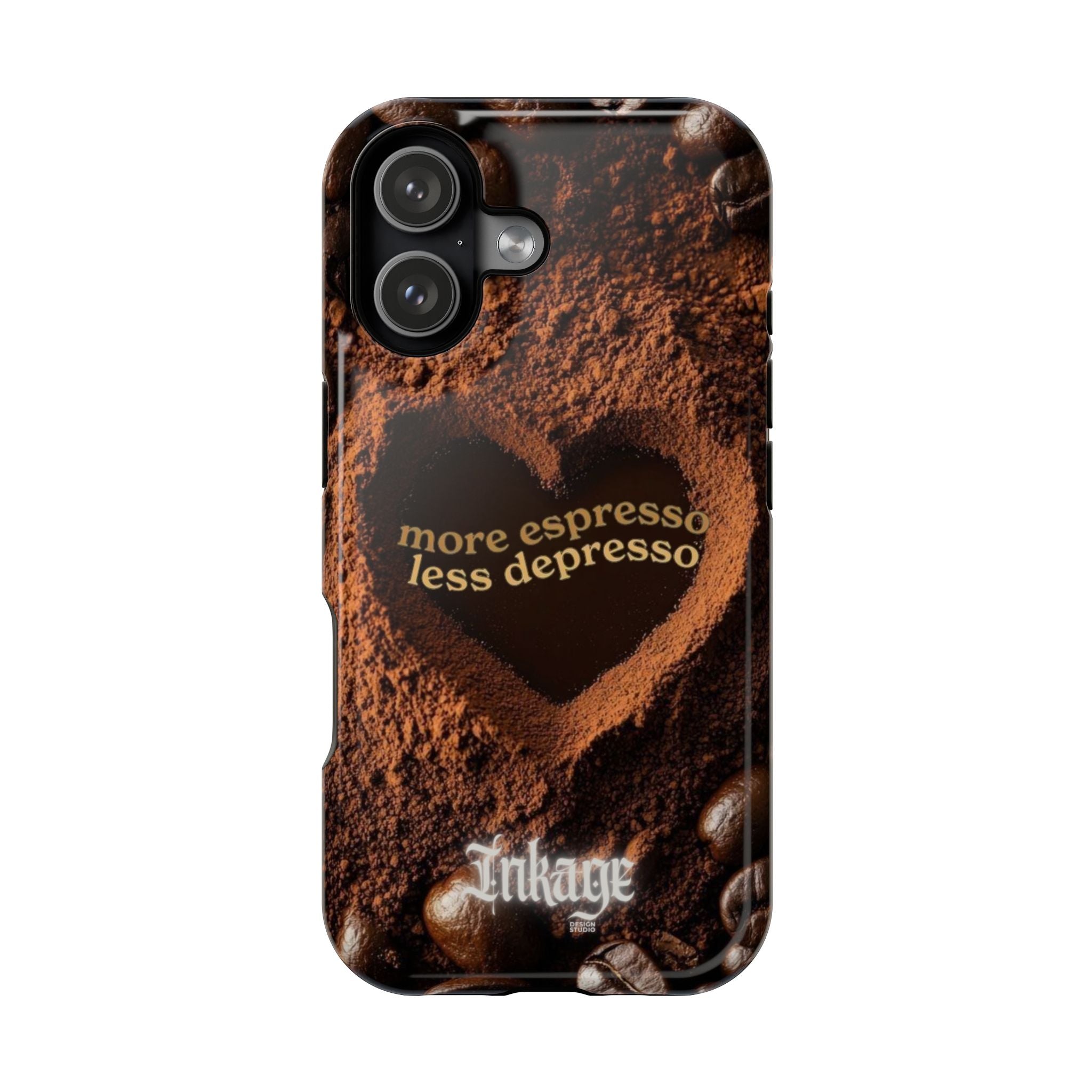 "More Espresso Less Depresso" Quote Magnetic Phone Cases
