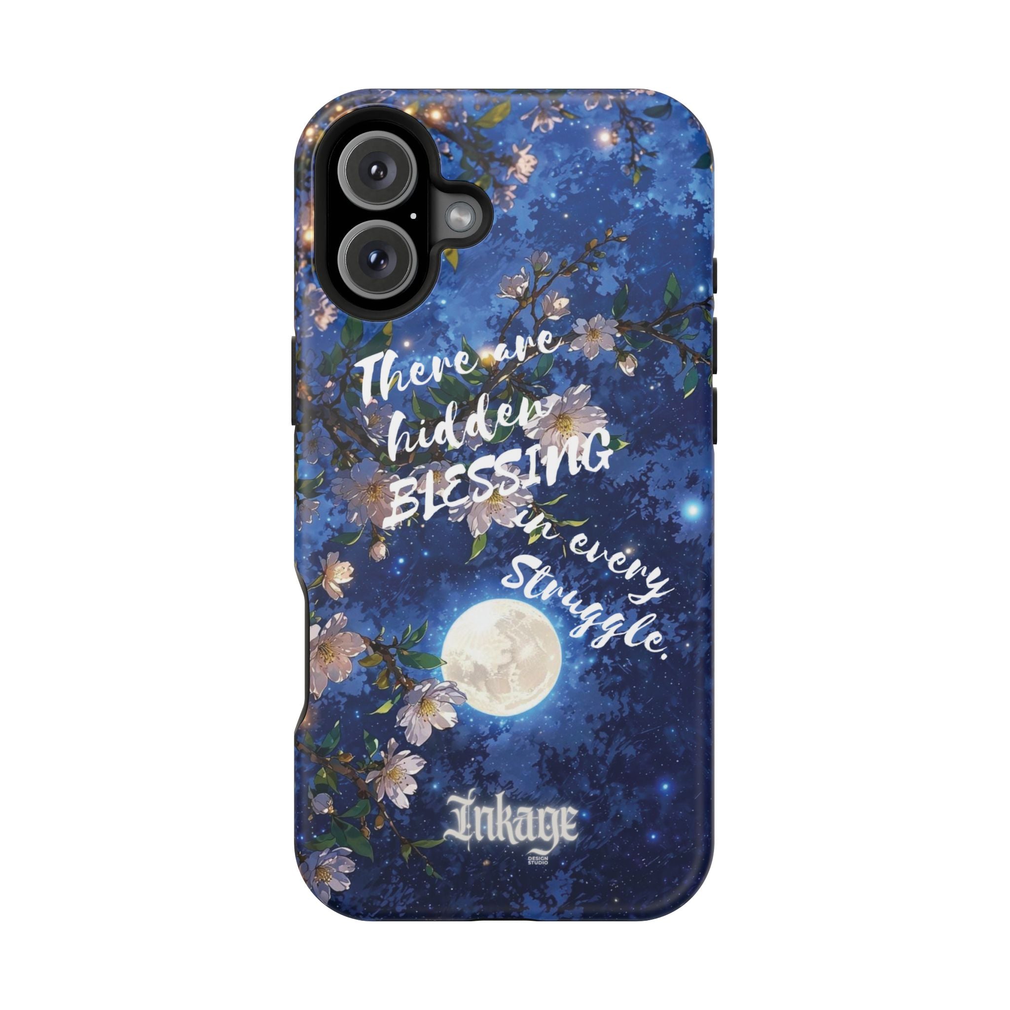 “Moonlit Blessing” Magnetic Phone Cases (Quote)