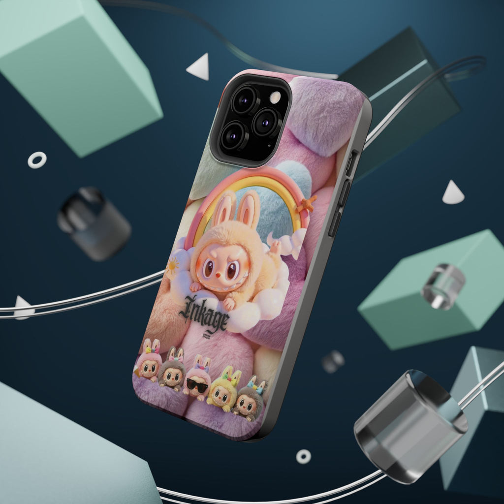 Pastel Rainbow Labubu Magnetic Phone Cases (Animation)