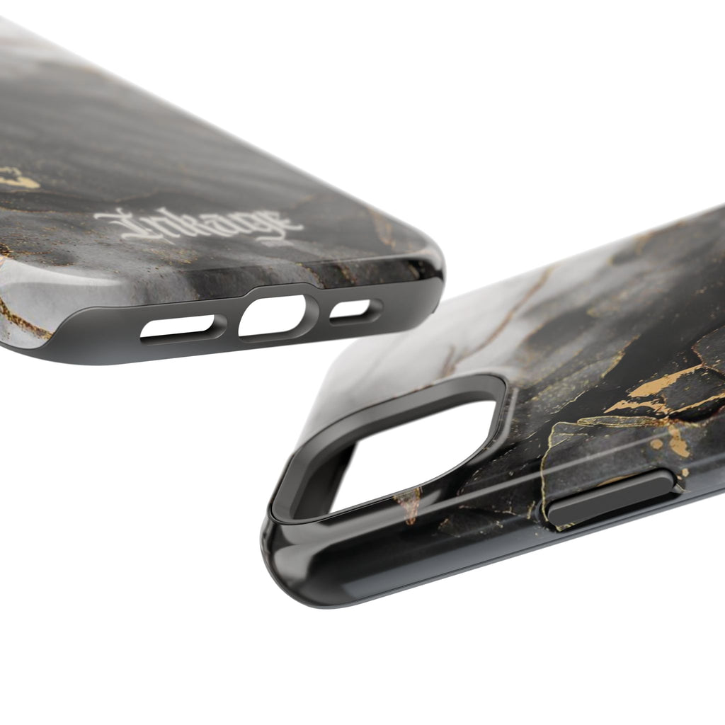 White Noir Marble Gold Foil Magnetic Phone Cases