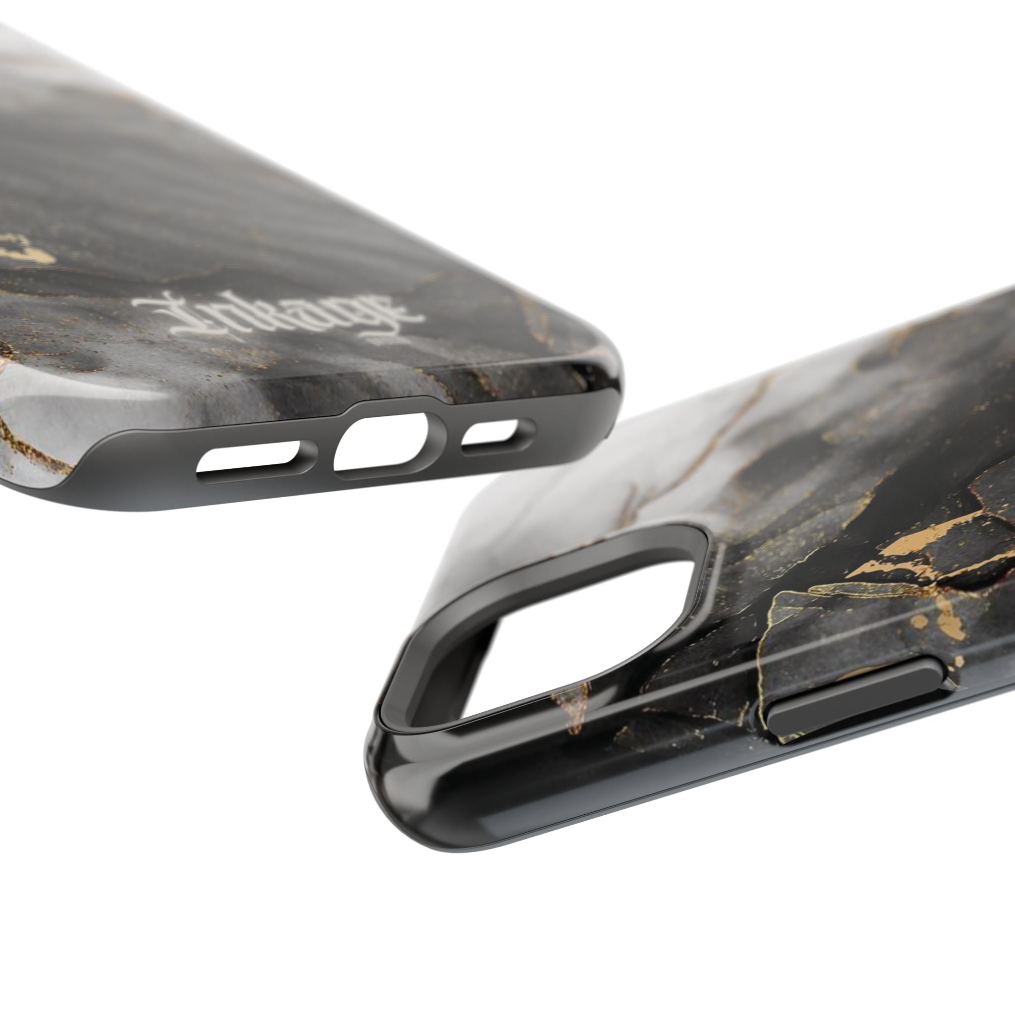 White Noir Marble Gold Foil Magnetic Phone Cases