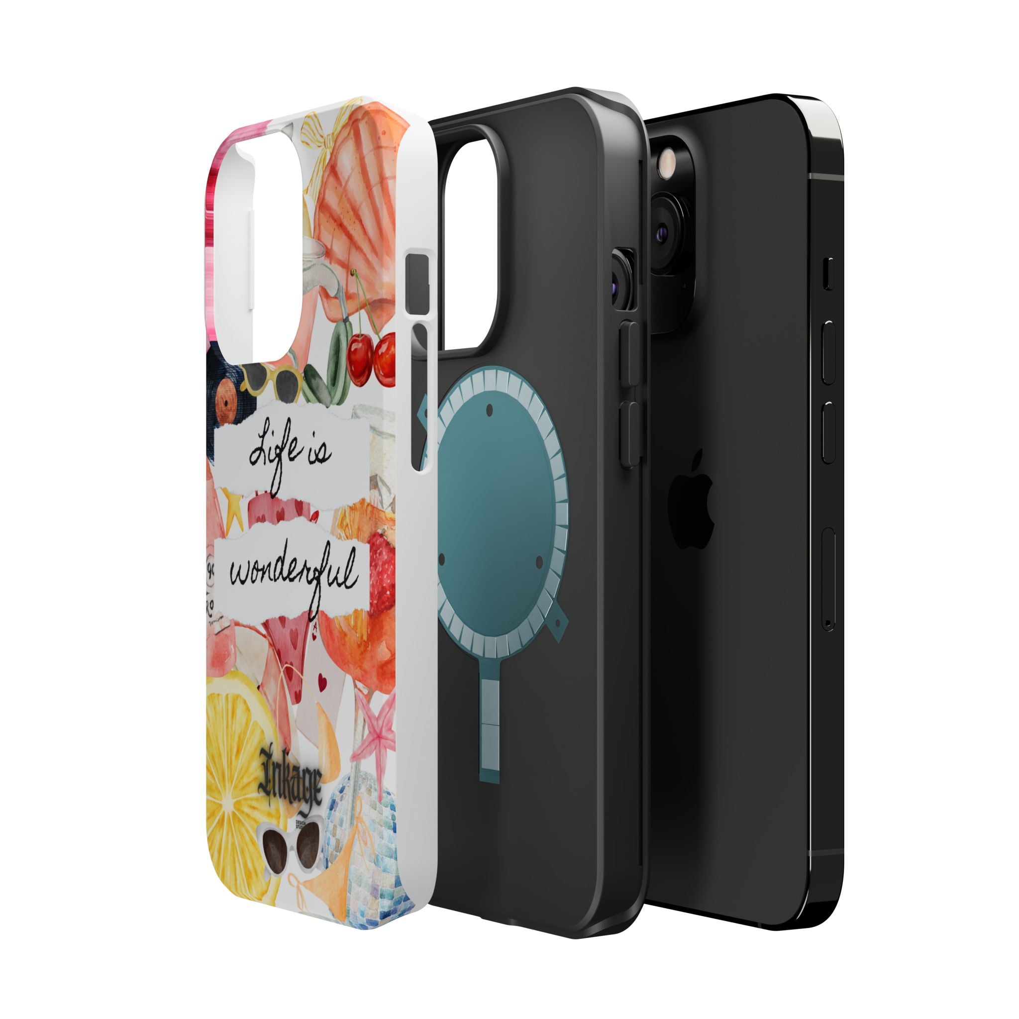 "Life is Wonderful" Quote Magnetic Phone Cases (Quote)
