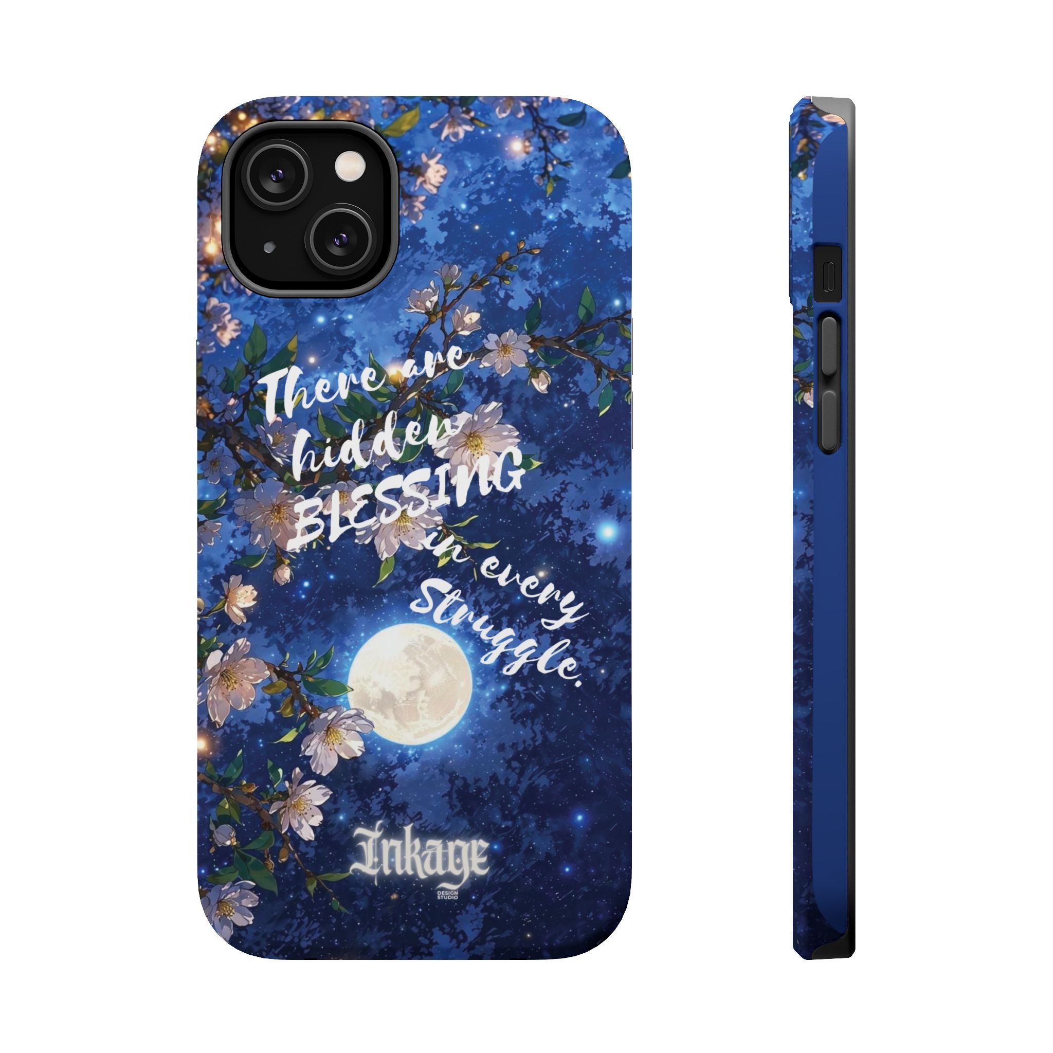 “Moonlit Blessing” Magnetic Phone Cases (Quote)