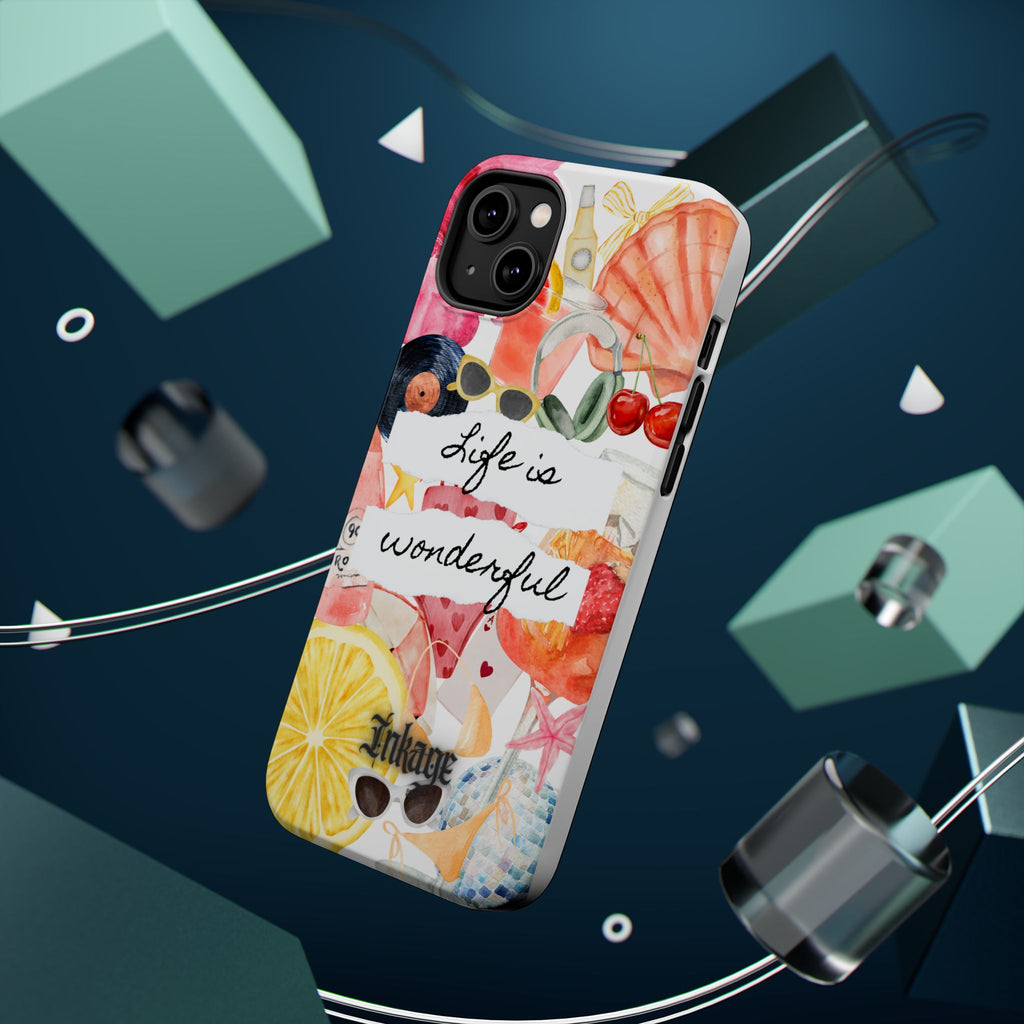 "Life is Wonderful" Quote Magnetic Phone Cases (Quote)