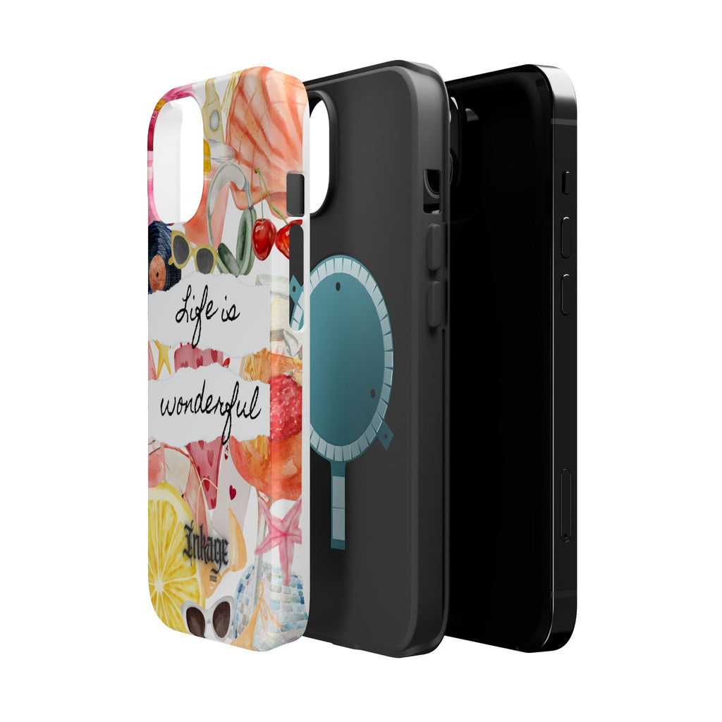 "Life is Wonderful" Quote Magnetic Phone Cases