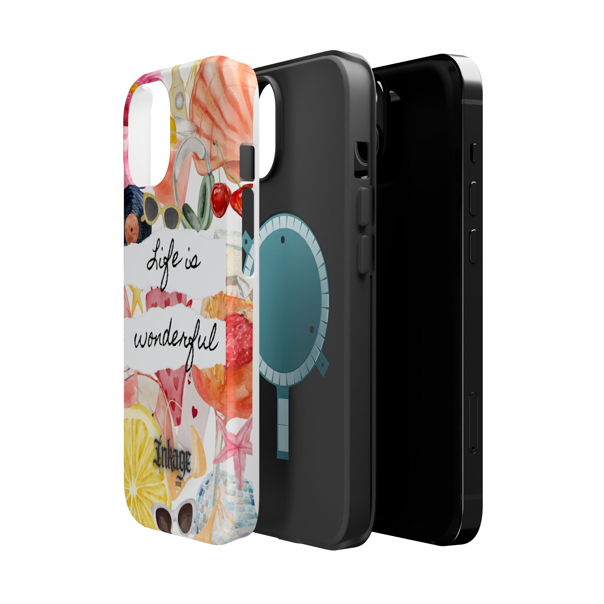 "Life is Wonderful" Quote Magnetic Phone Cases