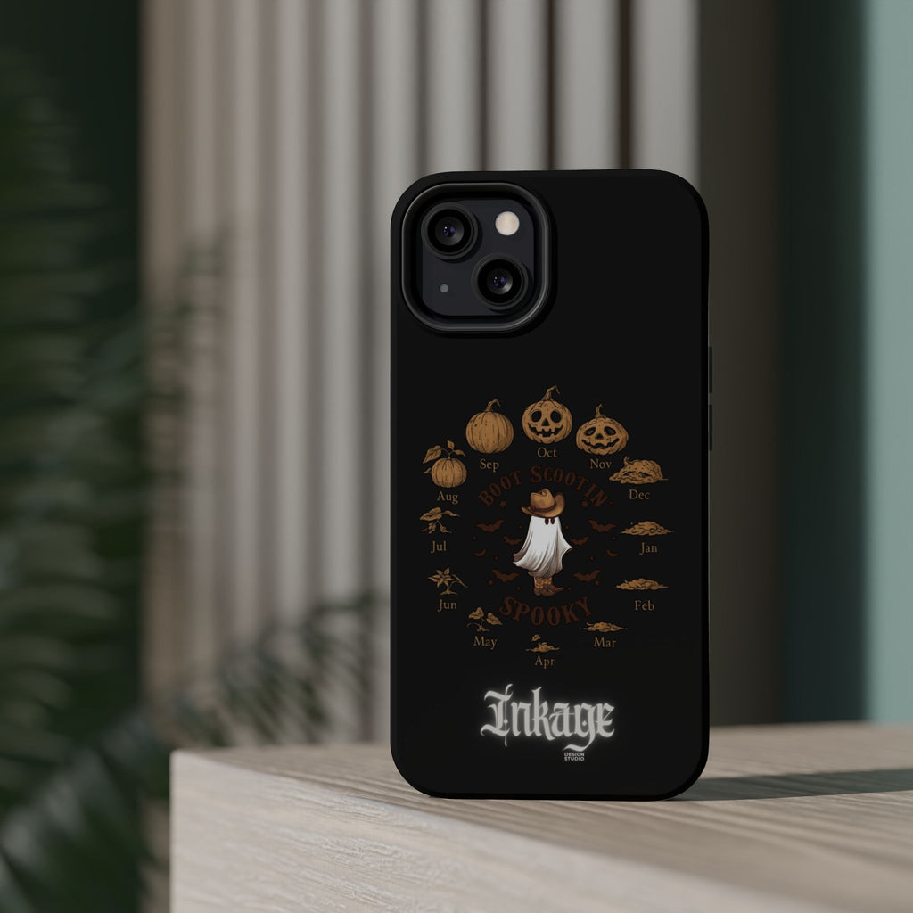 Spooky Boot Halloween Pumpkin Magnetic Phone Case (Season)