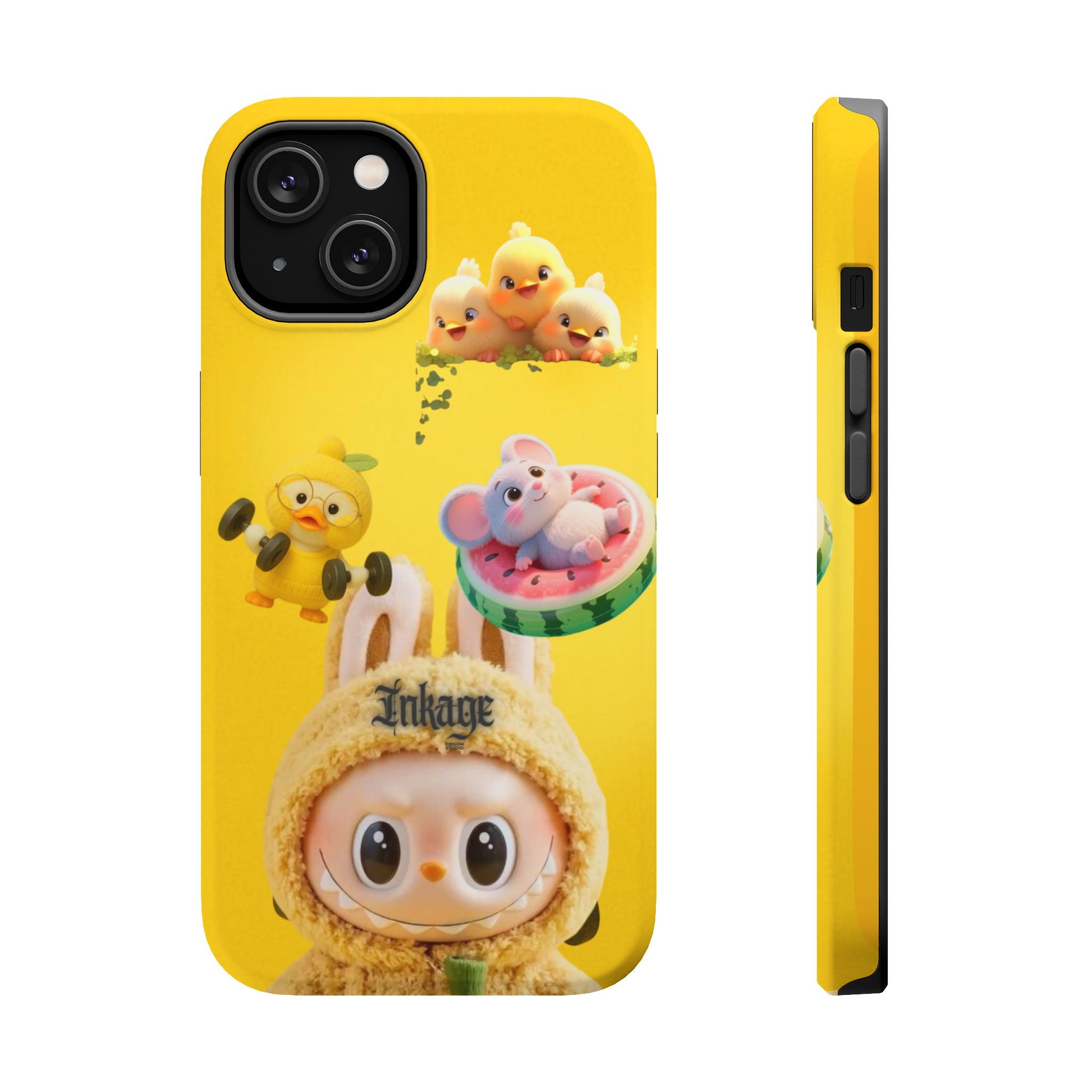 Yellow Cutie Labubu Magnetic Phone Cases (Animation)
