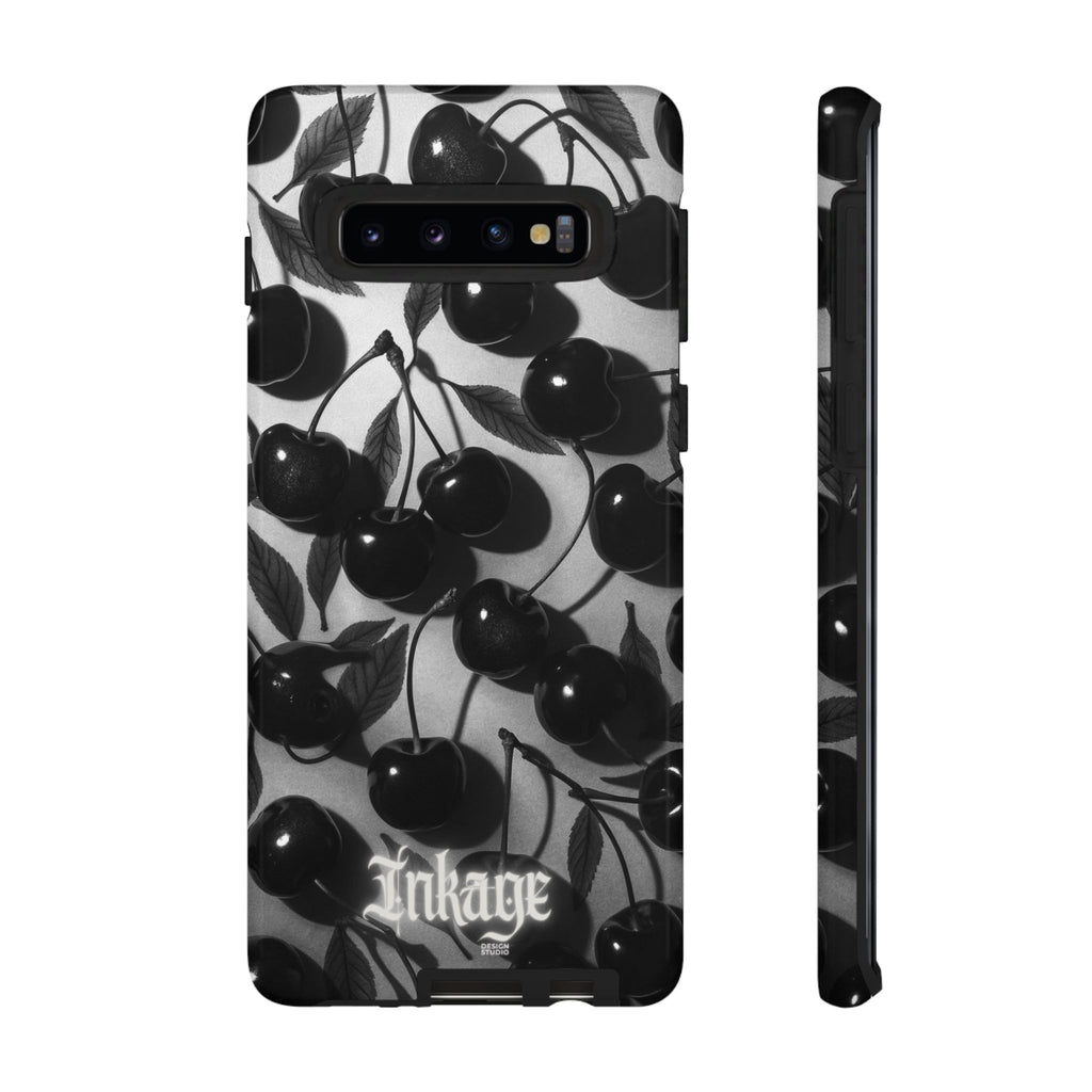 Black Cherry Print Tough Phone Cases (Minimal)