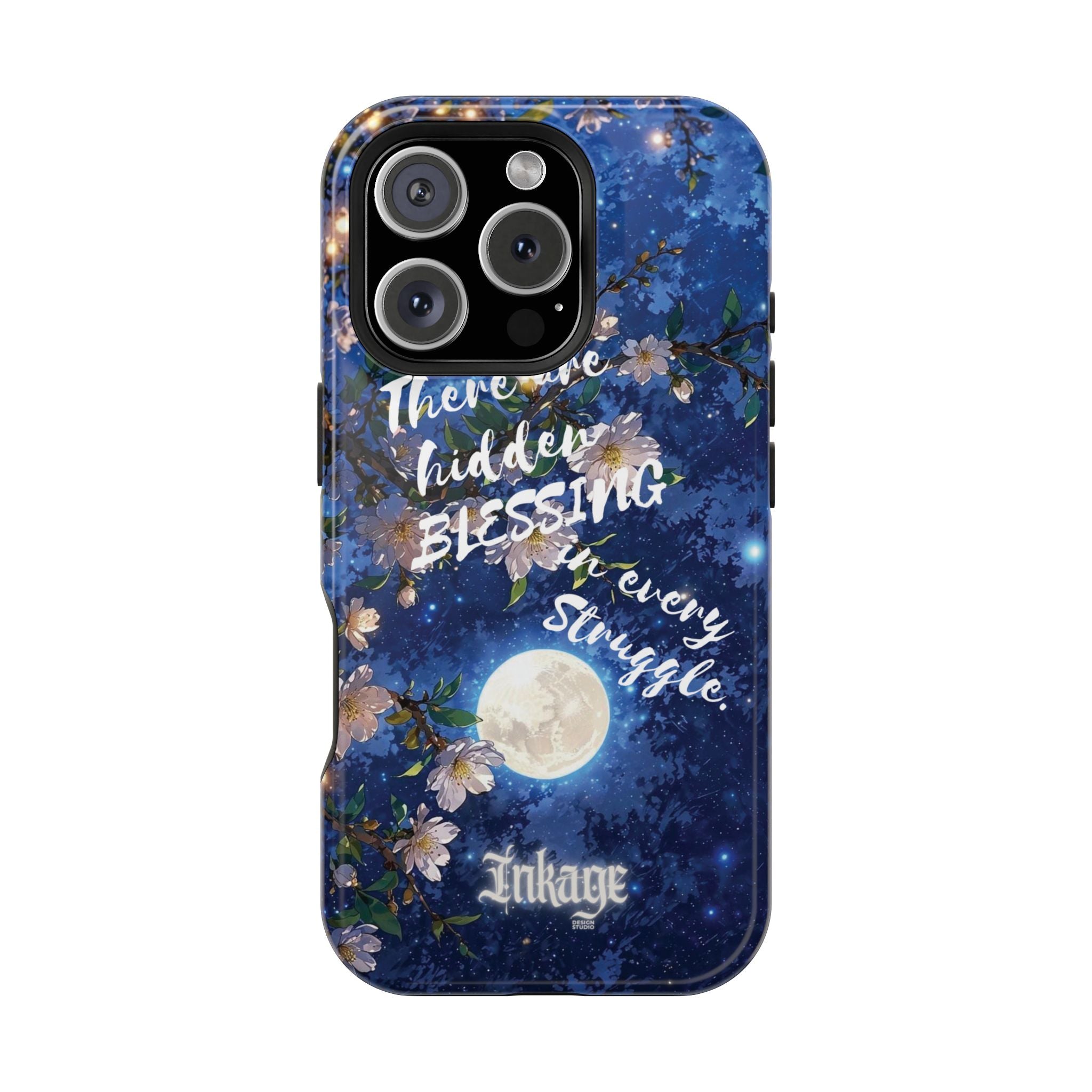 “Moonlit Blessing” Magnetic Phone Cases (Quote)