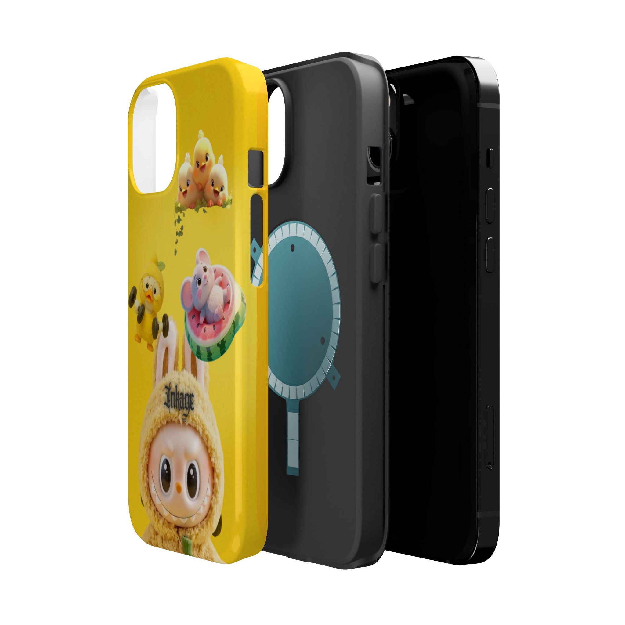 Yellow Cutie Labubu Magnetic Phone Cases (Animation)
