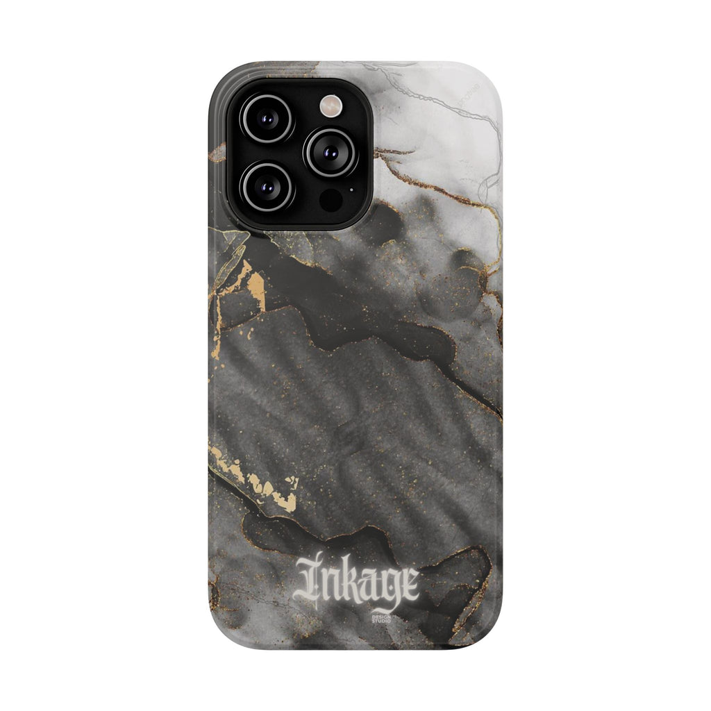 White Noir Marble Gold Foil Magnetic Phone Cases
