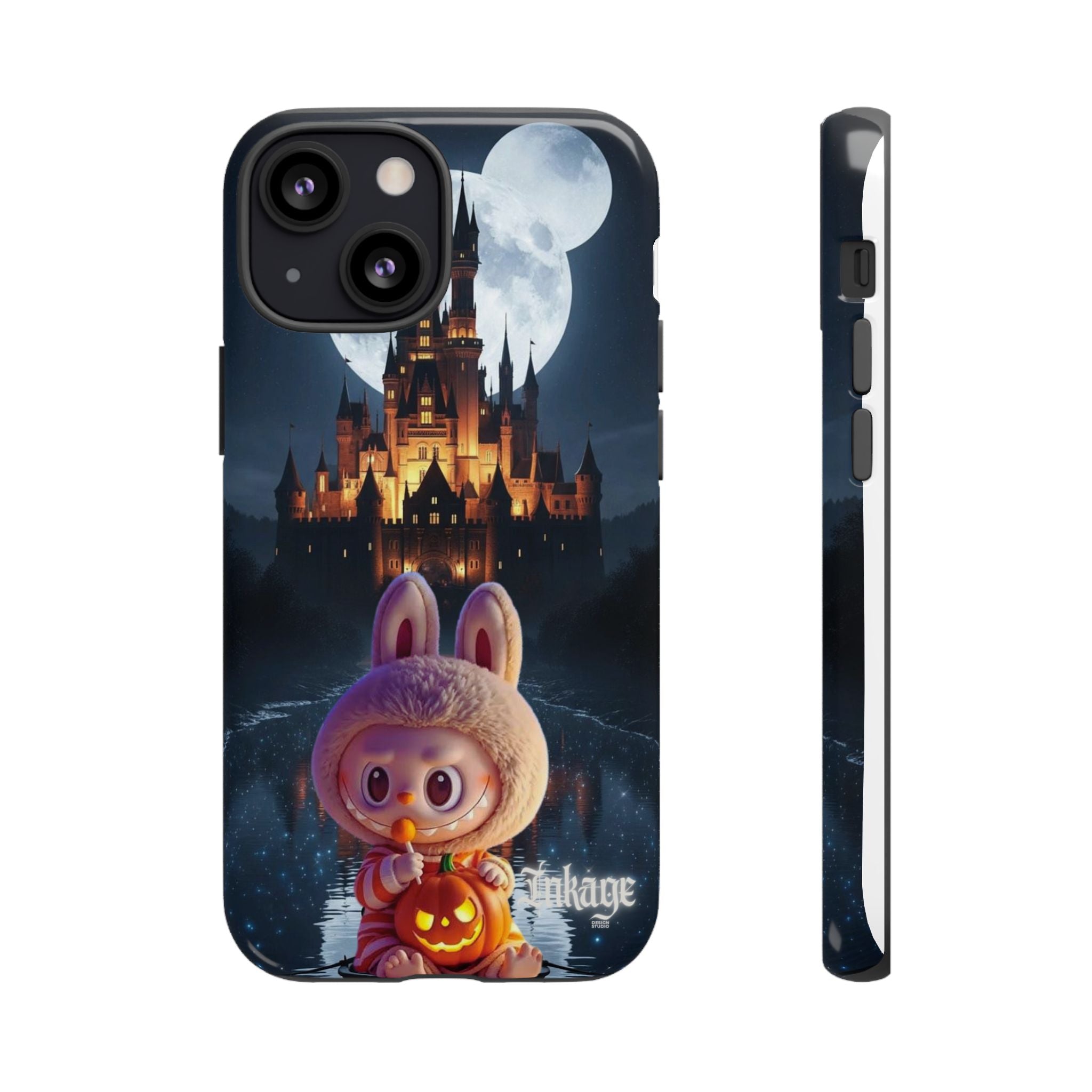 Labubu Halloween On Disney Boat Tough Phone Cases (Season, Animation)