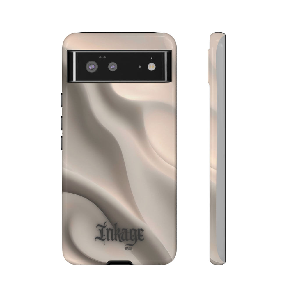 Beige Wavy Flow Tough Phone Case (Minimal)