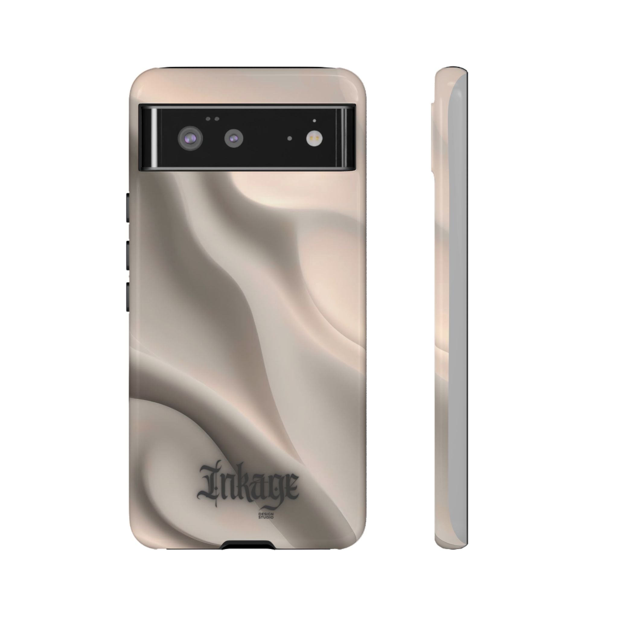 Beige Wavy Flow Tough Phone Case (Minimal)
