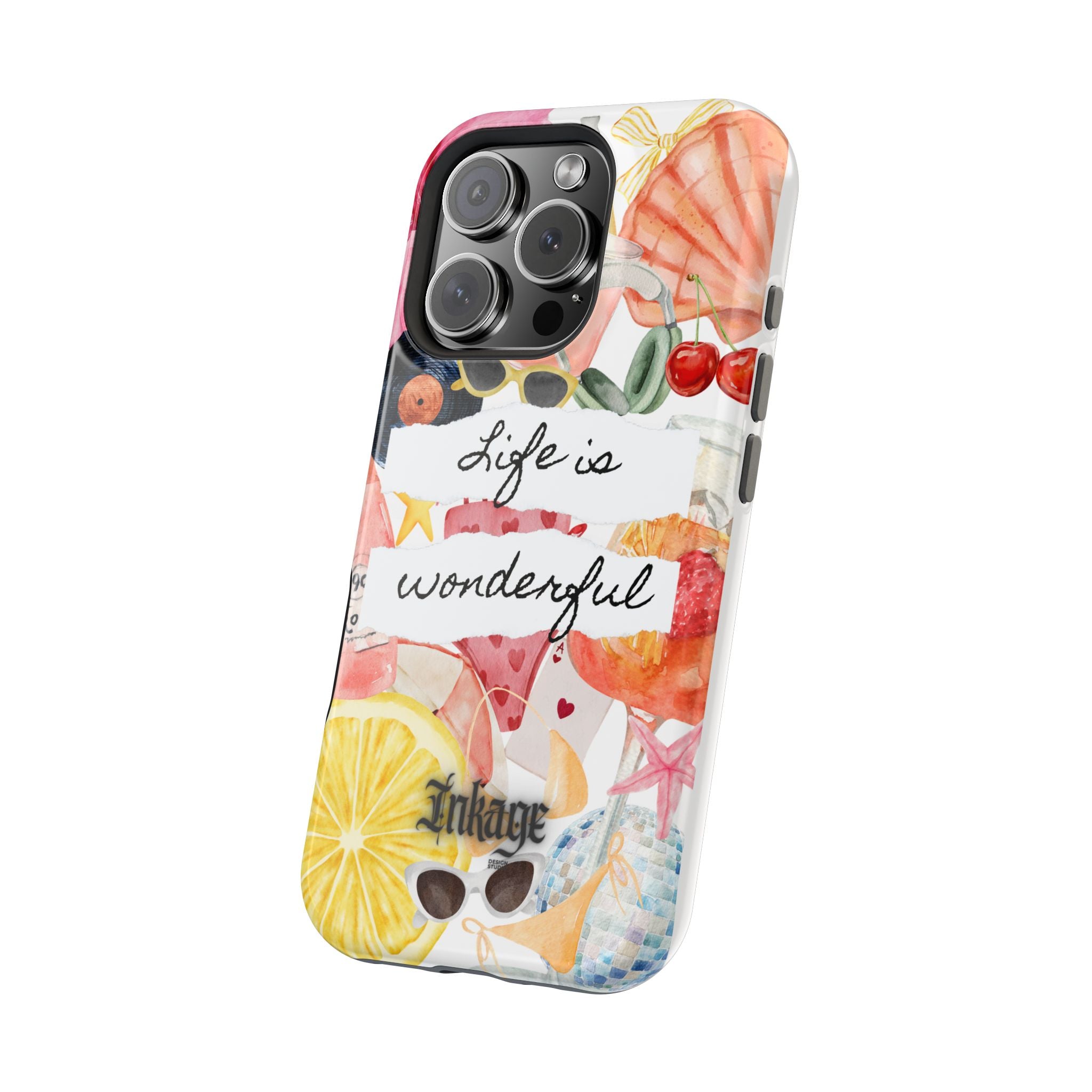 "Life is Wonderful" Quote Magnetic Phone Cases (Quote)